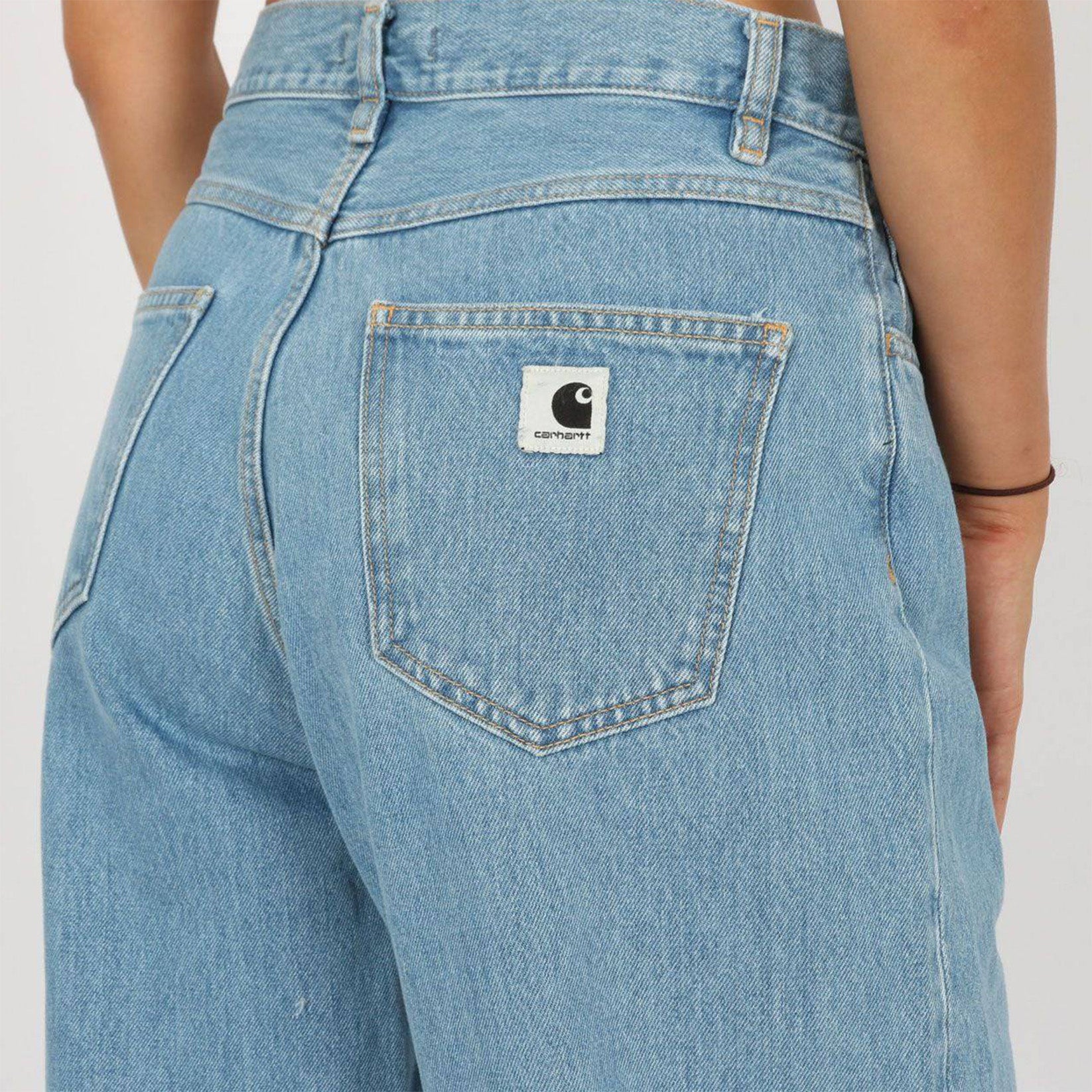 Carhartt WIP Women Brandon Pant - Blue Stone Bleached Blau Bild 4