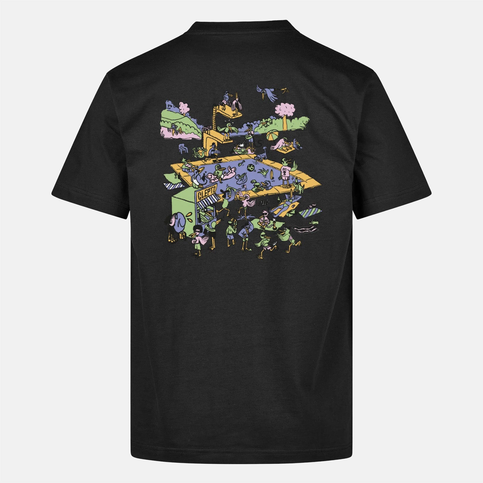 Cleptomanicx Freibad T-Shirt - Black Schwarz Bild 1