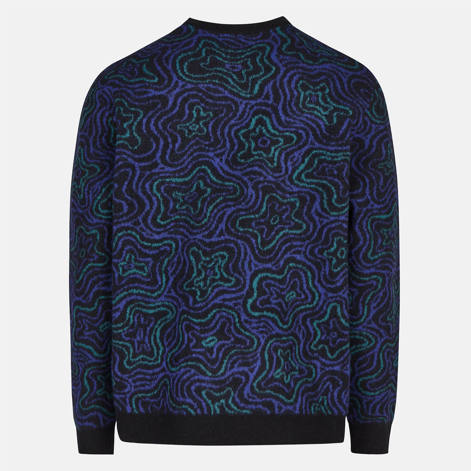 Cleptomanicx Scribbles Knit Crewneck - Black Schwarz Bild 2