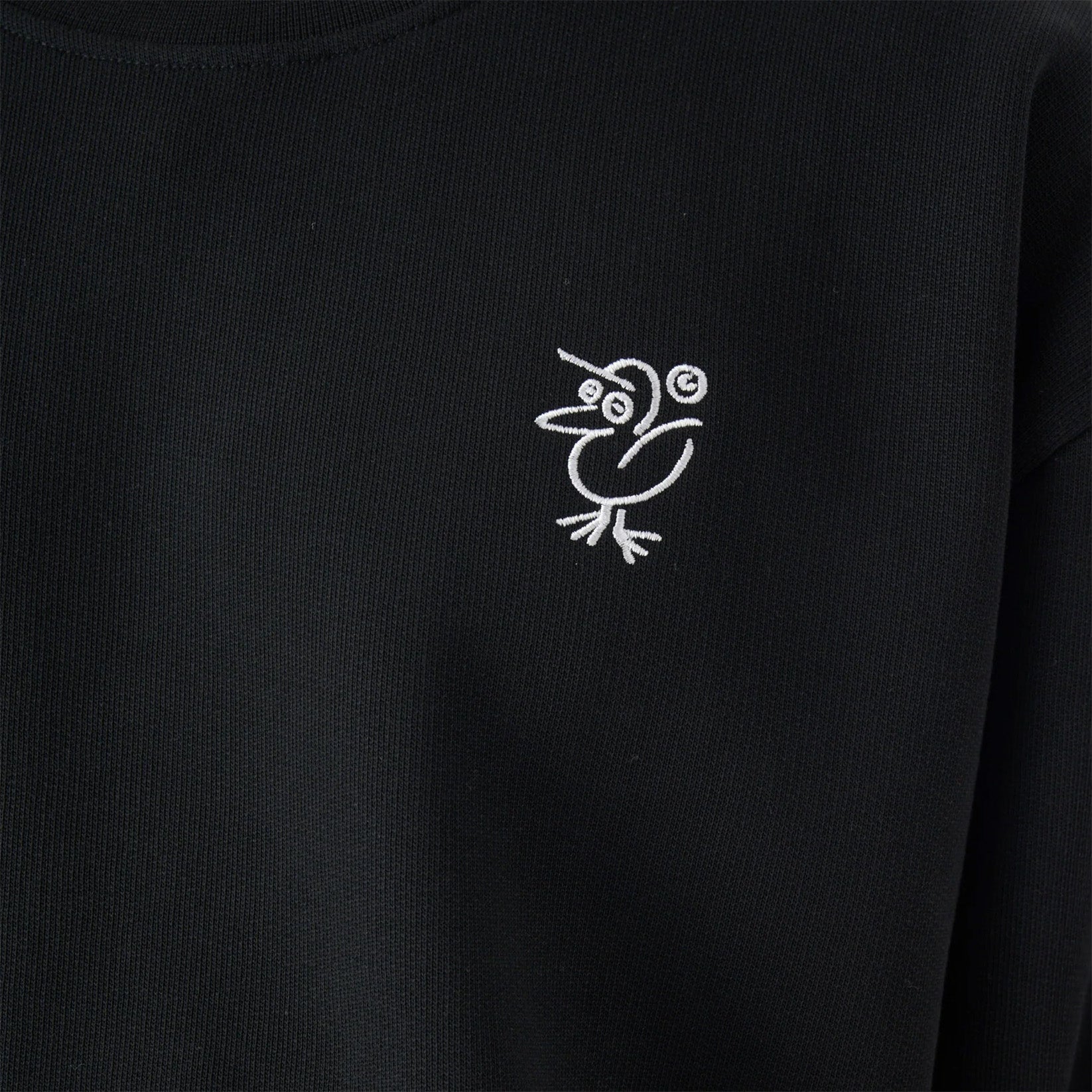 Cleptomanicx Skatch Gull Boxy Crew - Black Schwarz Bild 3