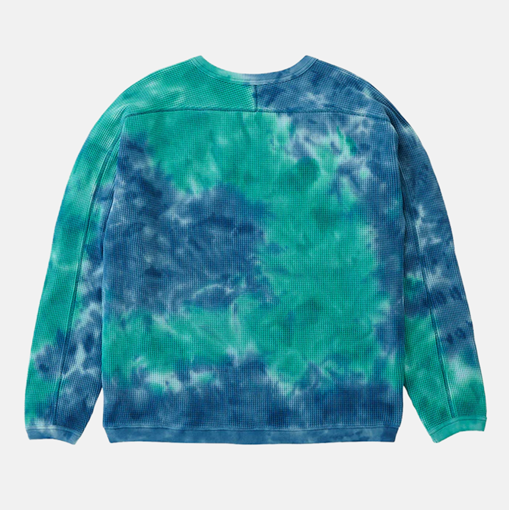 Gramicci Waffle Tie Dye Crew - Turquoise Blau Bild 2