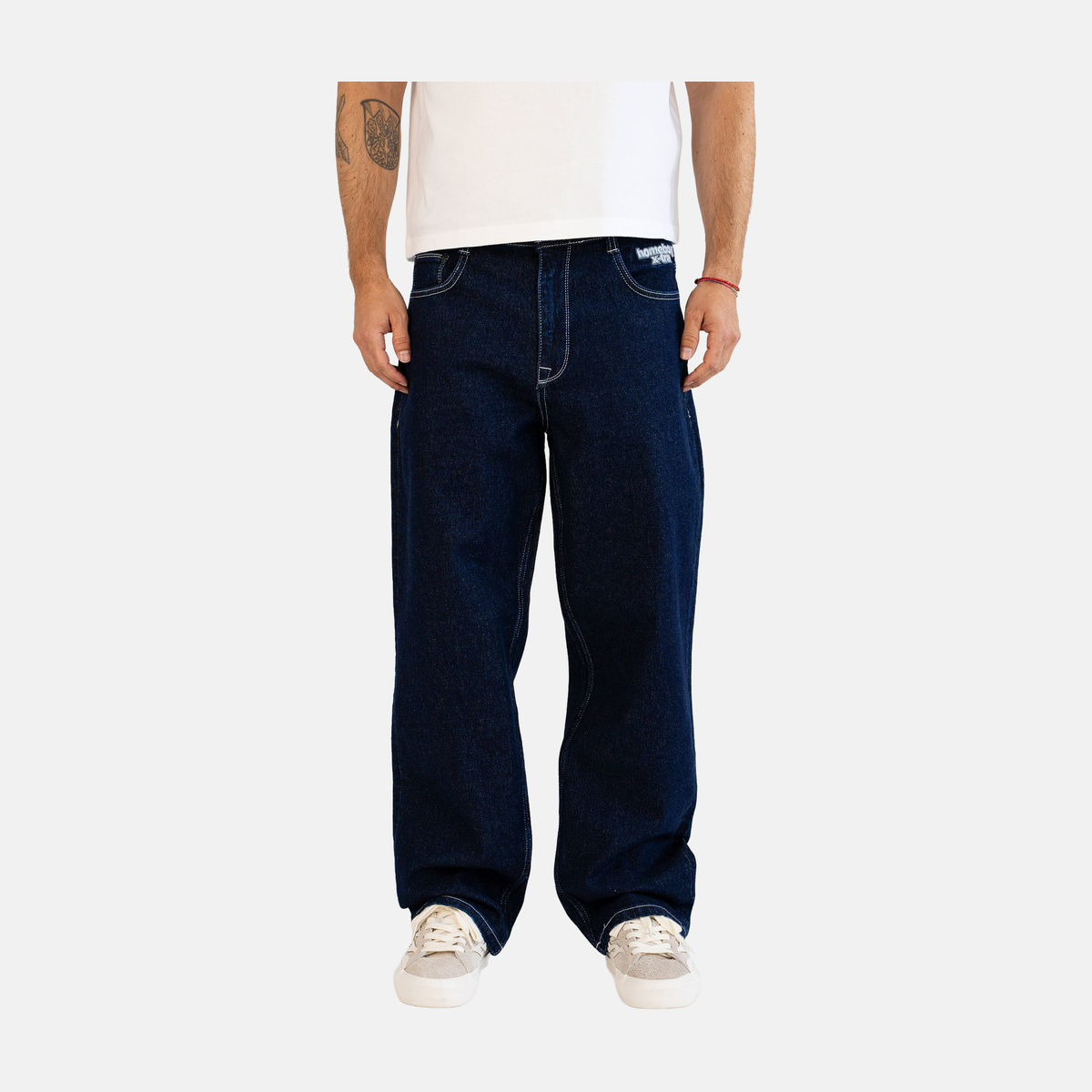 Homeboy X-tra Baggy Monochrom Denim Indigo – Herstelleransicht 3