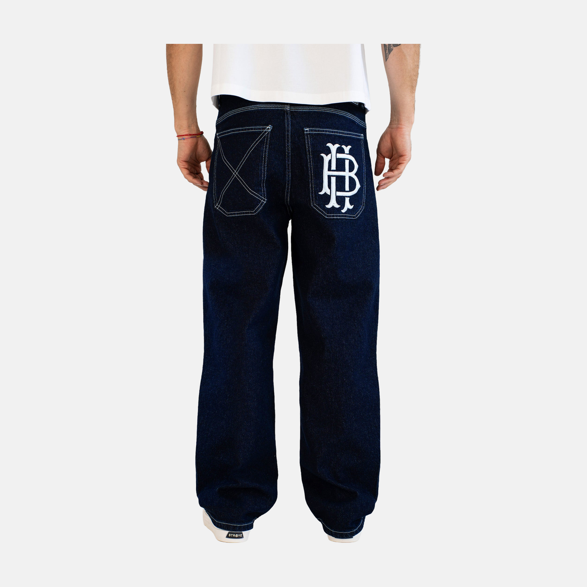 Homeboy X-tra Baggy Monochrom Denim Indigo – Herstelleransicht 4