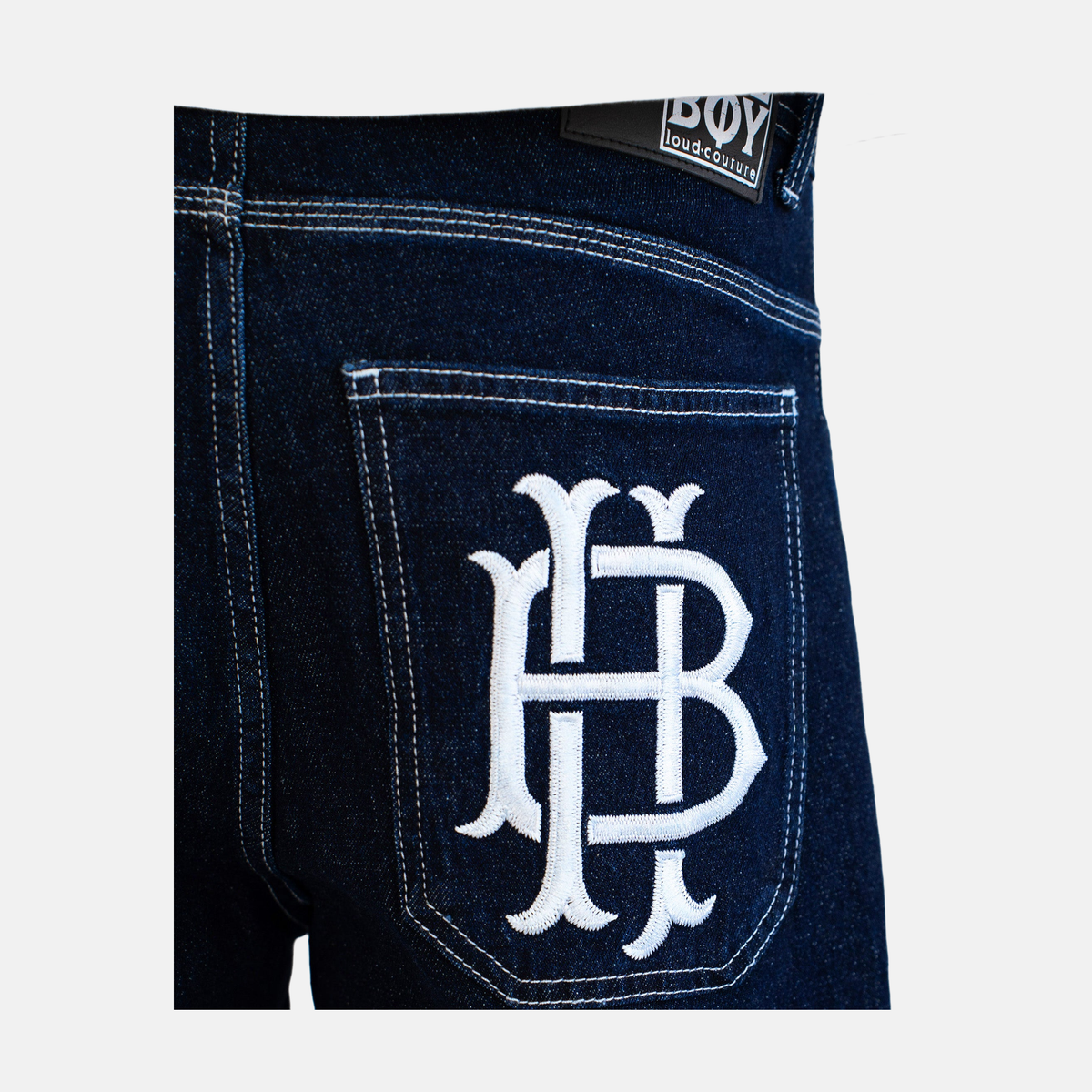 Homeboy X-tra Baggy Monochrom Denim Indigo – Herstelleransicht 7
