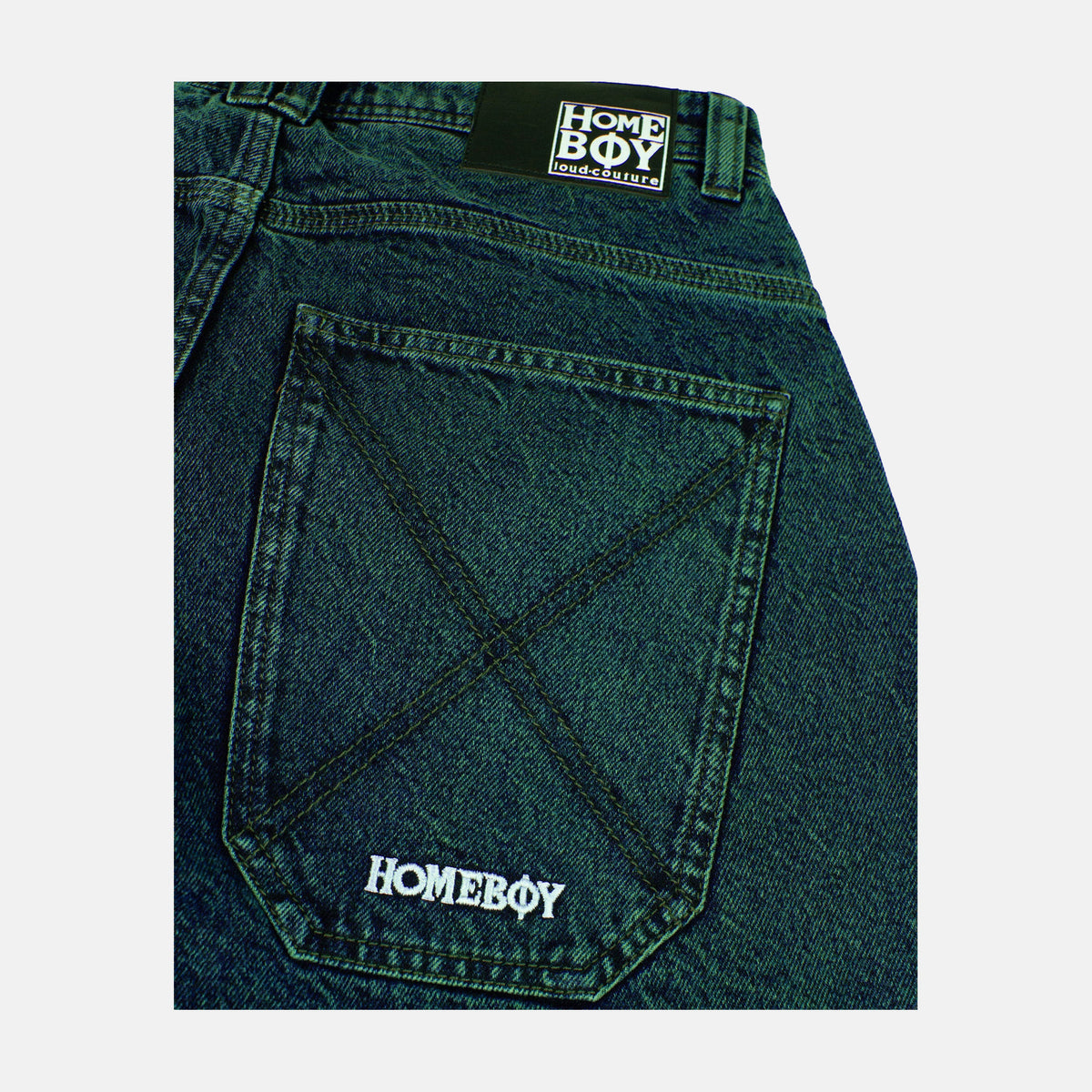 Homeboy X-tra Monster Dye Denim Beast Green – Herstelleransicht 8