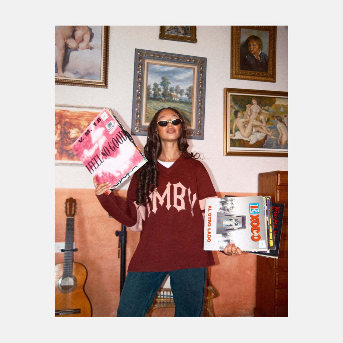 Homeboy TRIC Knit Pullover - Maroon Washed – Herstelleransicht 5