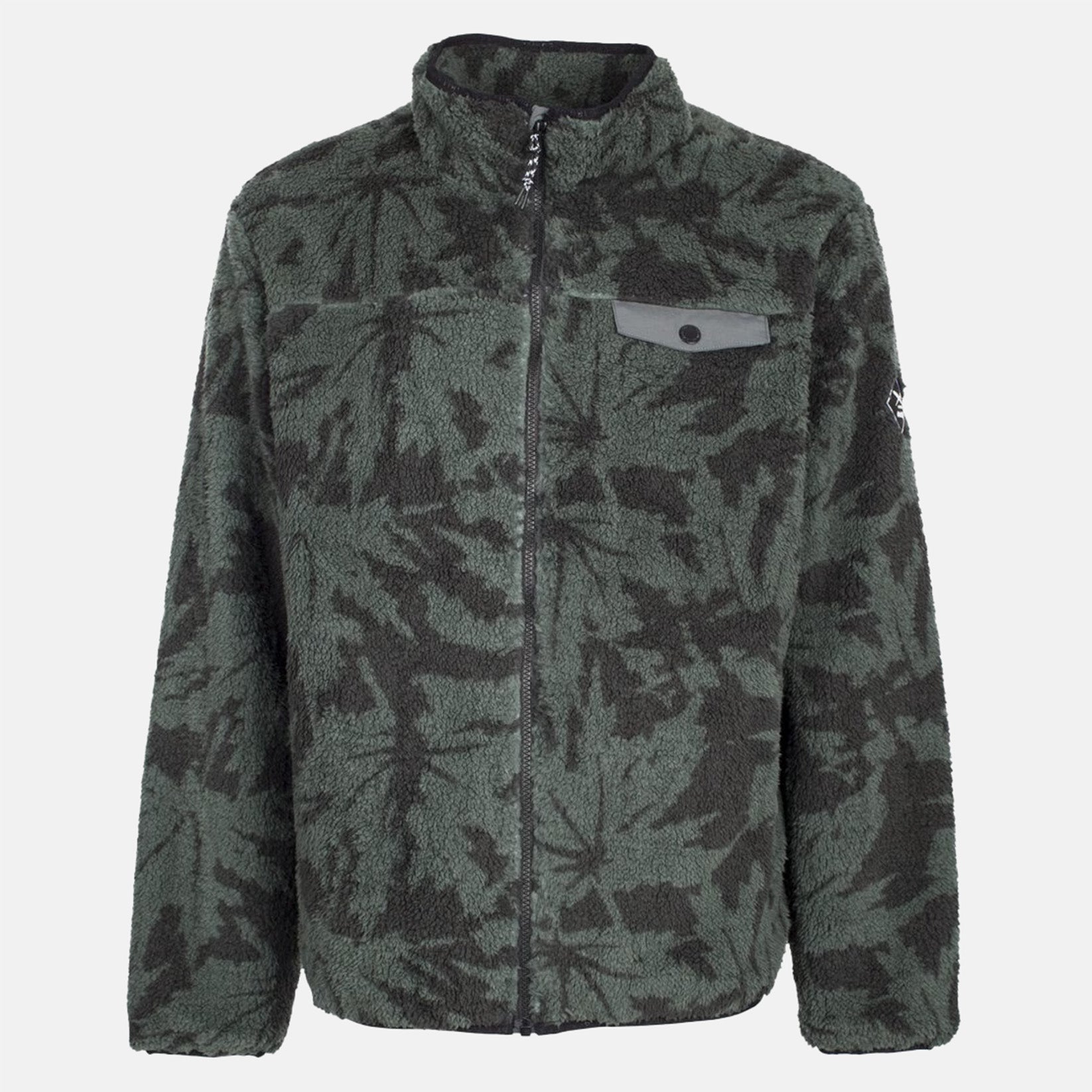 Iriedaily Insaneia Fleece Jacke - Dark Jungle Grün Bild 1