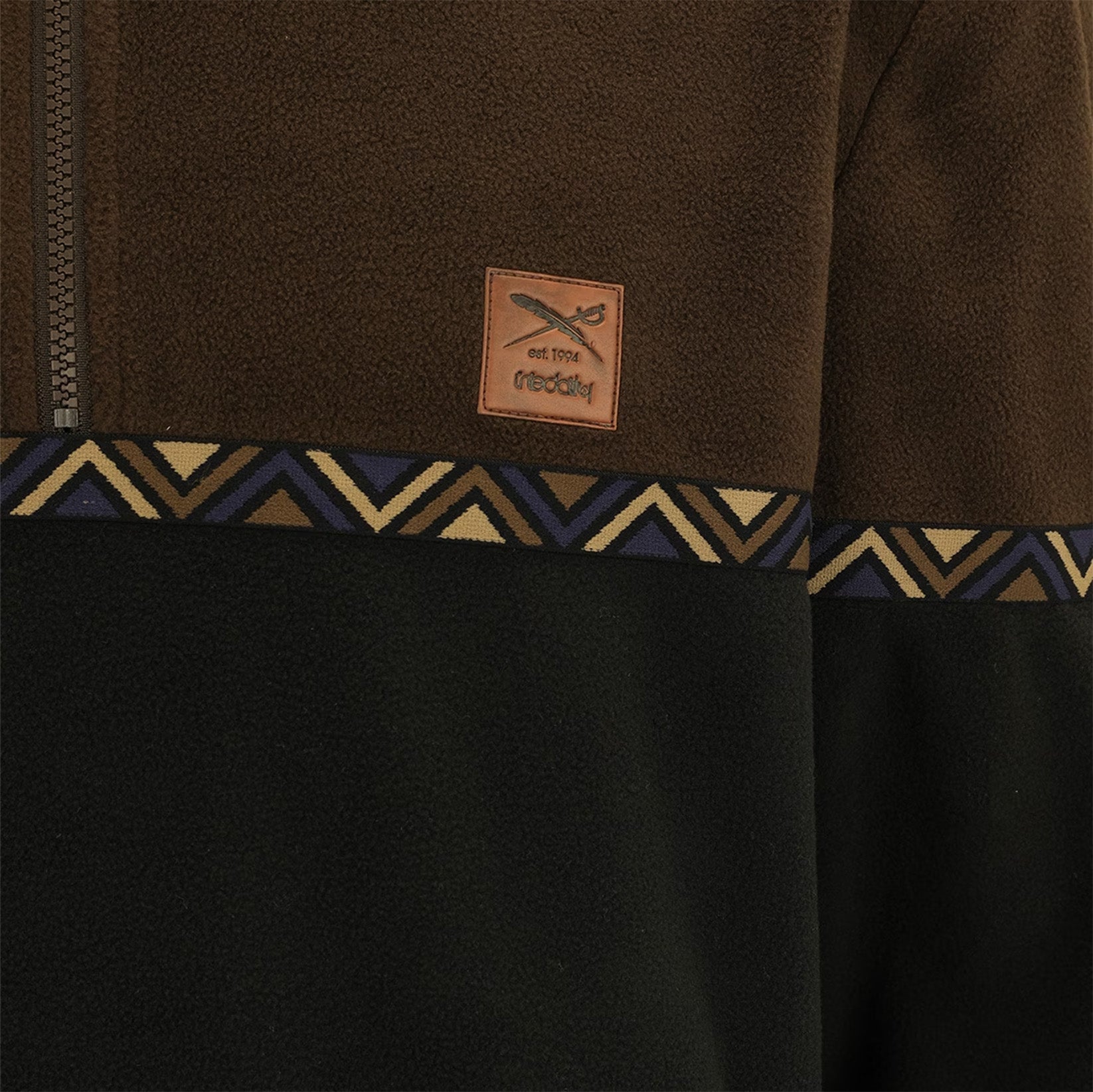 Iriedaily Monte Noe Troyer Fleece - Dark Coffee Braun Bild 3