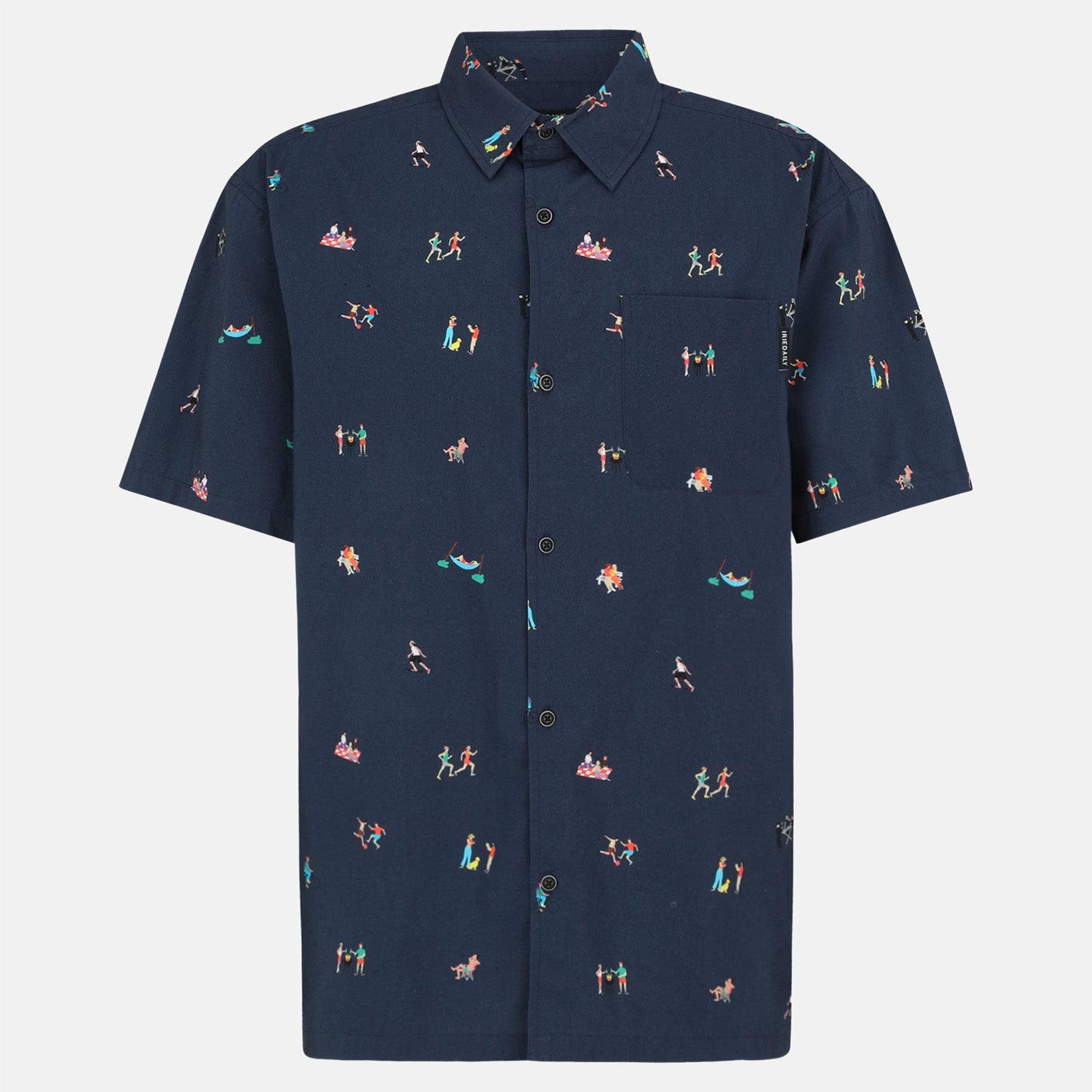 Iriedaily Resorio Hemd - Marine Blau Bild 2