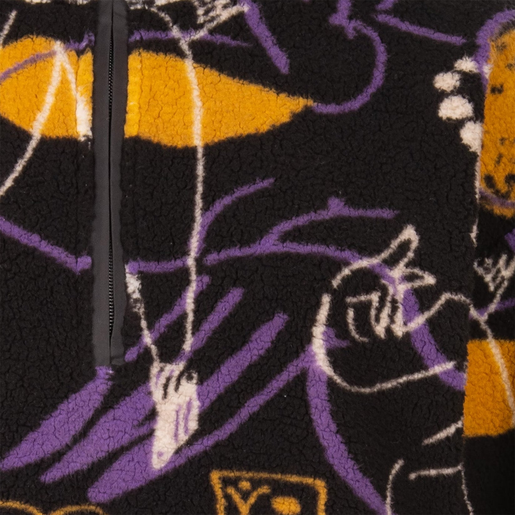 Iriedaily W´ Arkta Teddy Troyer Fleece - Black Purple Schwarz Bild 3