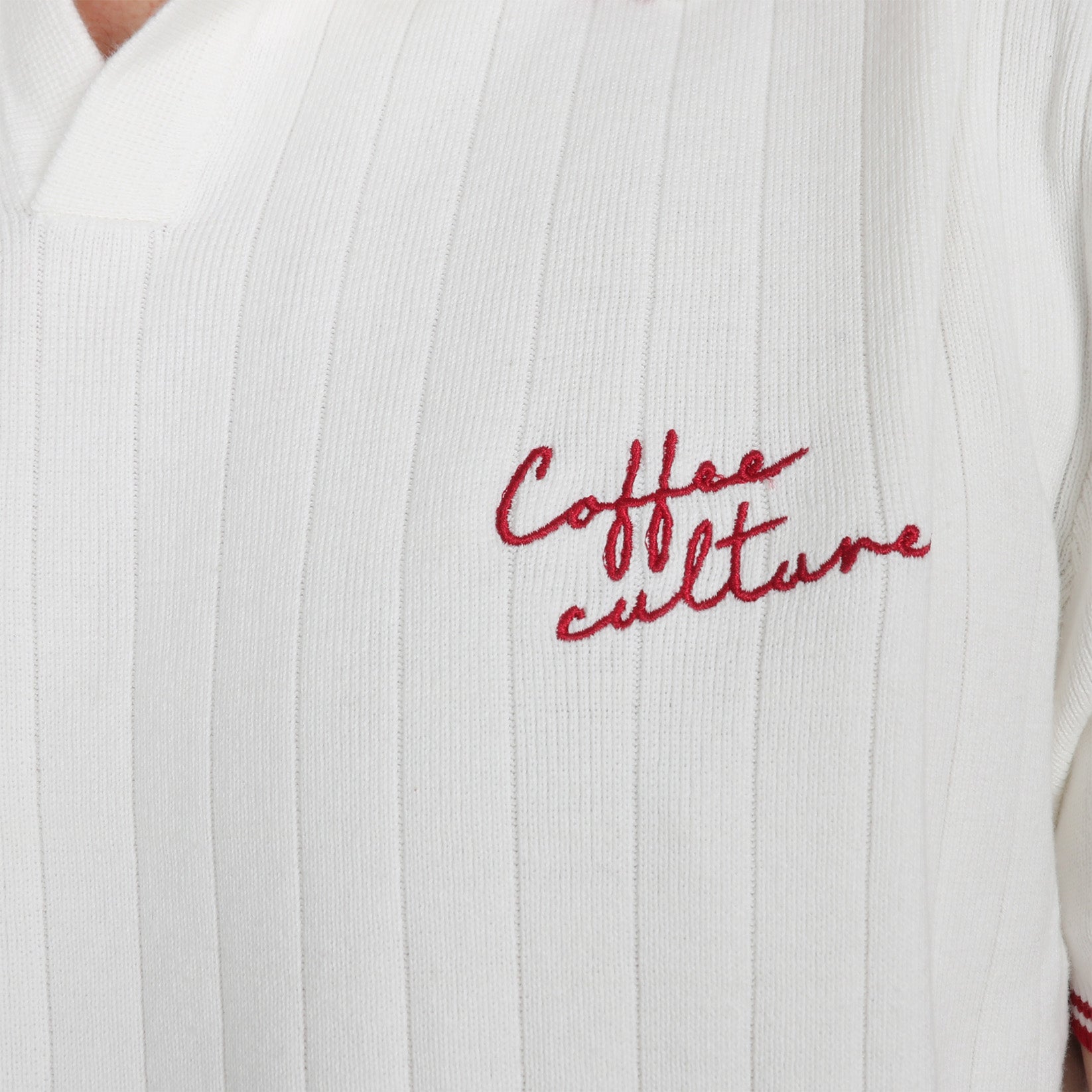 Kaotiko Coffe Culture Polo - White Weiß Bild 3