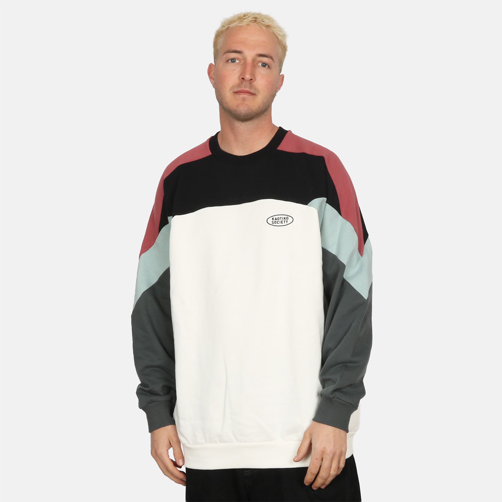 Kaotiko Dru Crew - Ivory / Black / Jade / Cloud Mehrfarbig Bild 1