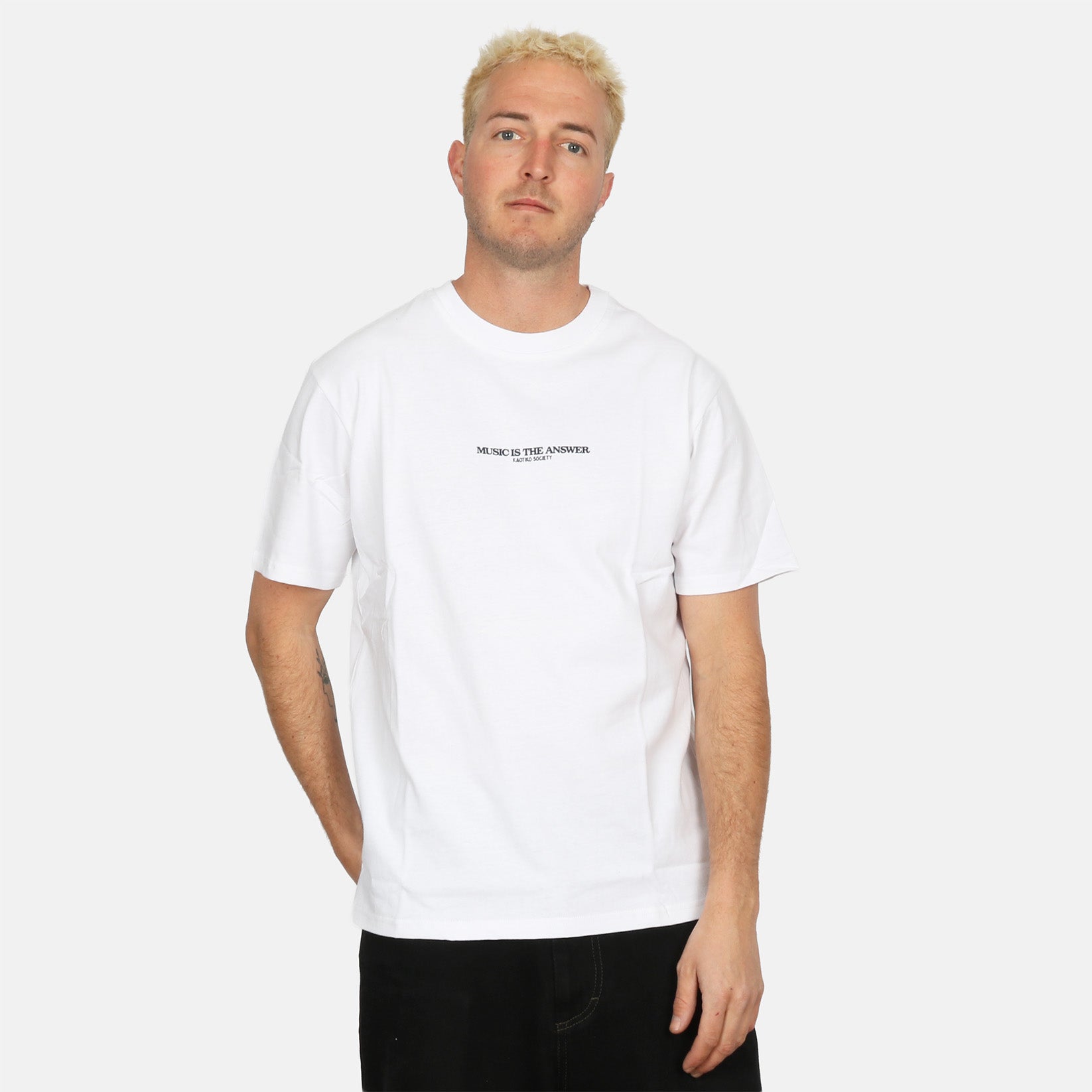 Kaotiko Juke Joint Organic Cotton T-Shirt - White Weiß Bild 2