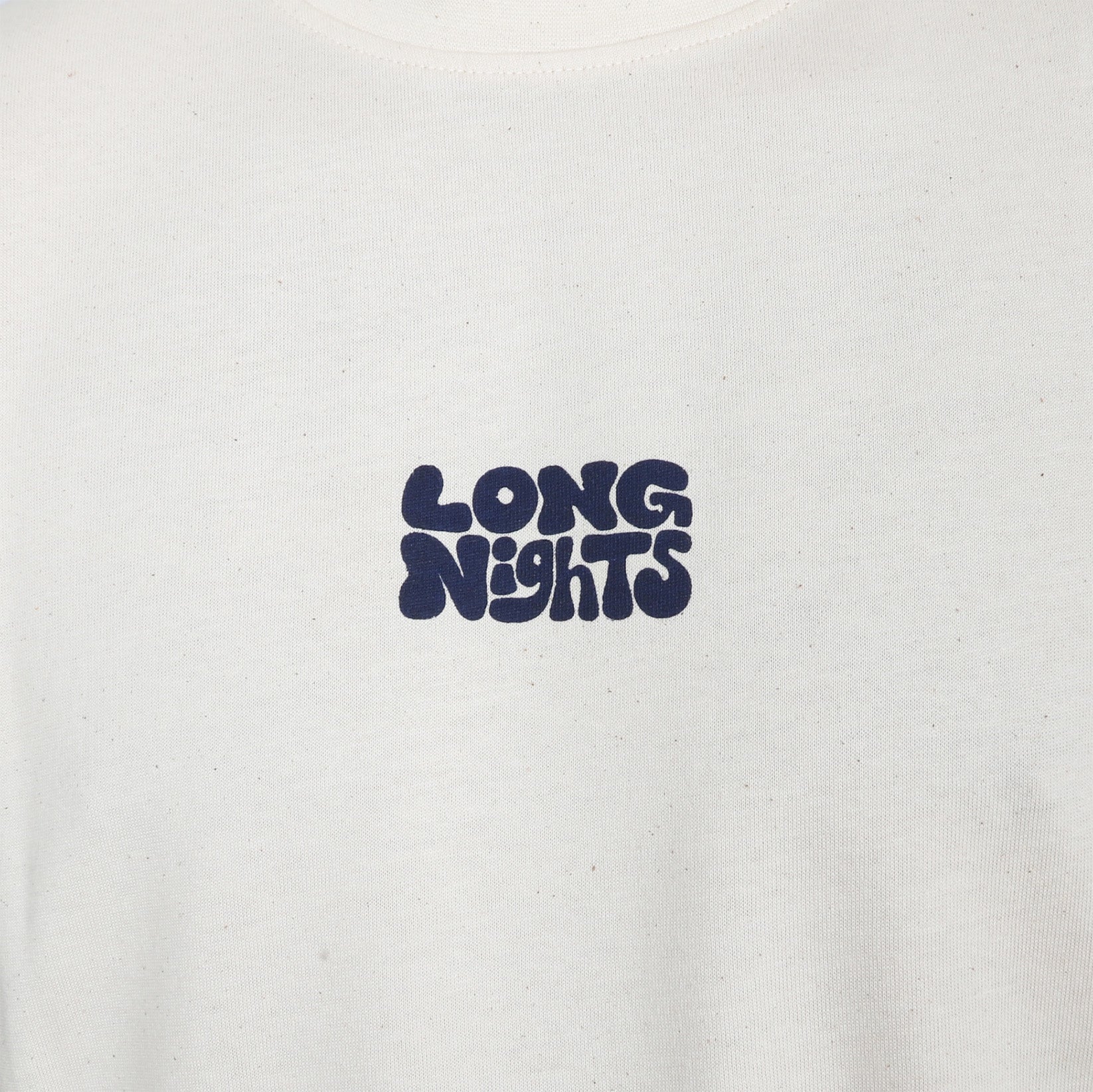 Kaotiko Long Nights Organic Cotton T-Shirt - Ivory Weiß Bild 3