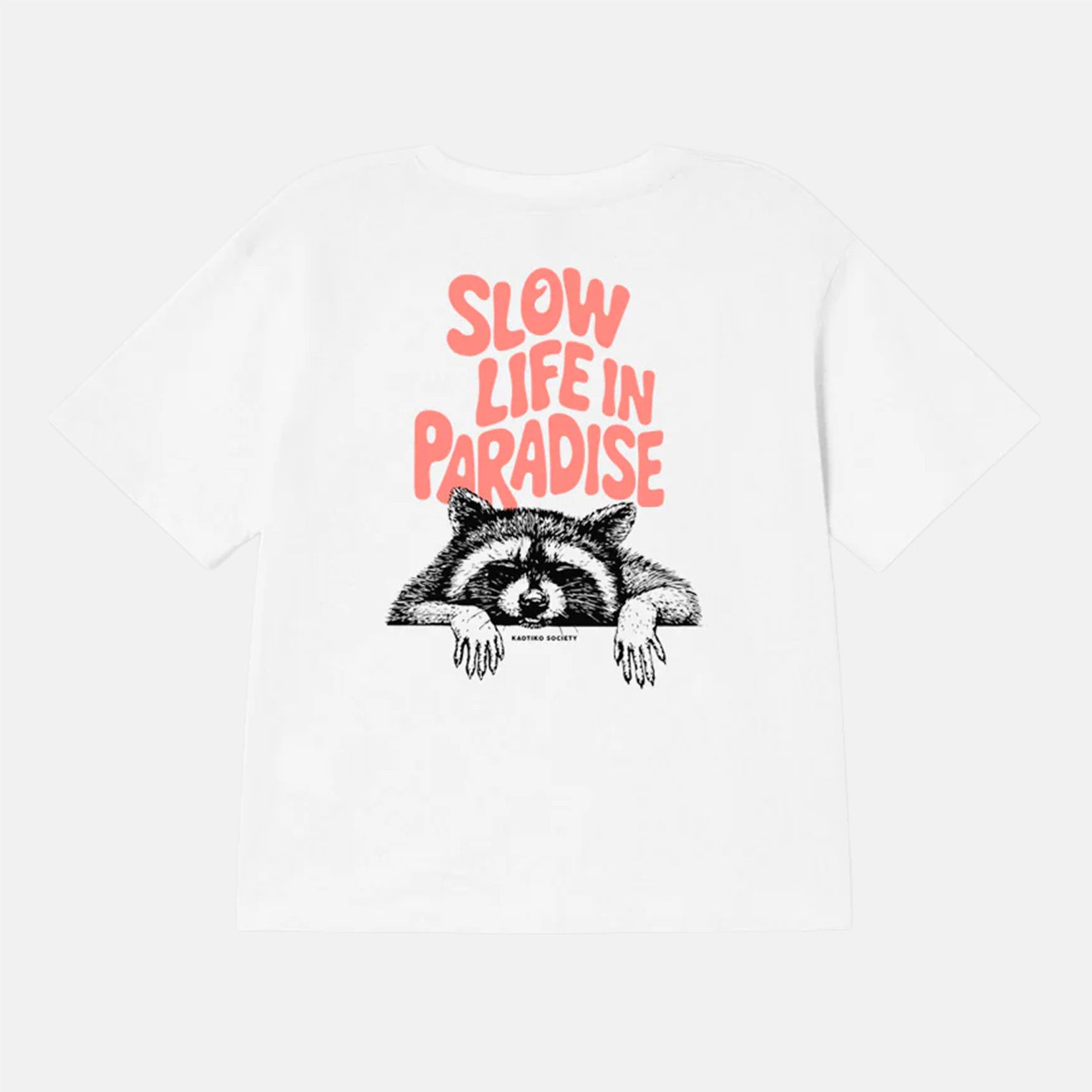 Kaotiko Slow Life Paradise T-Shirt - White Weiß Bild 1