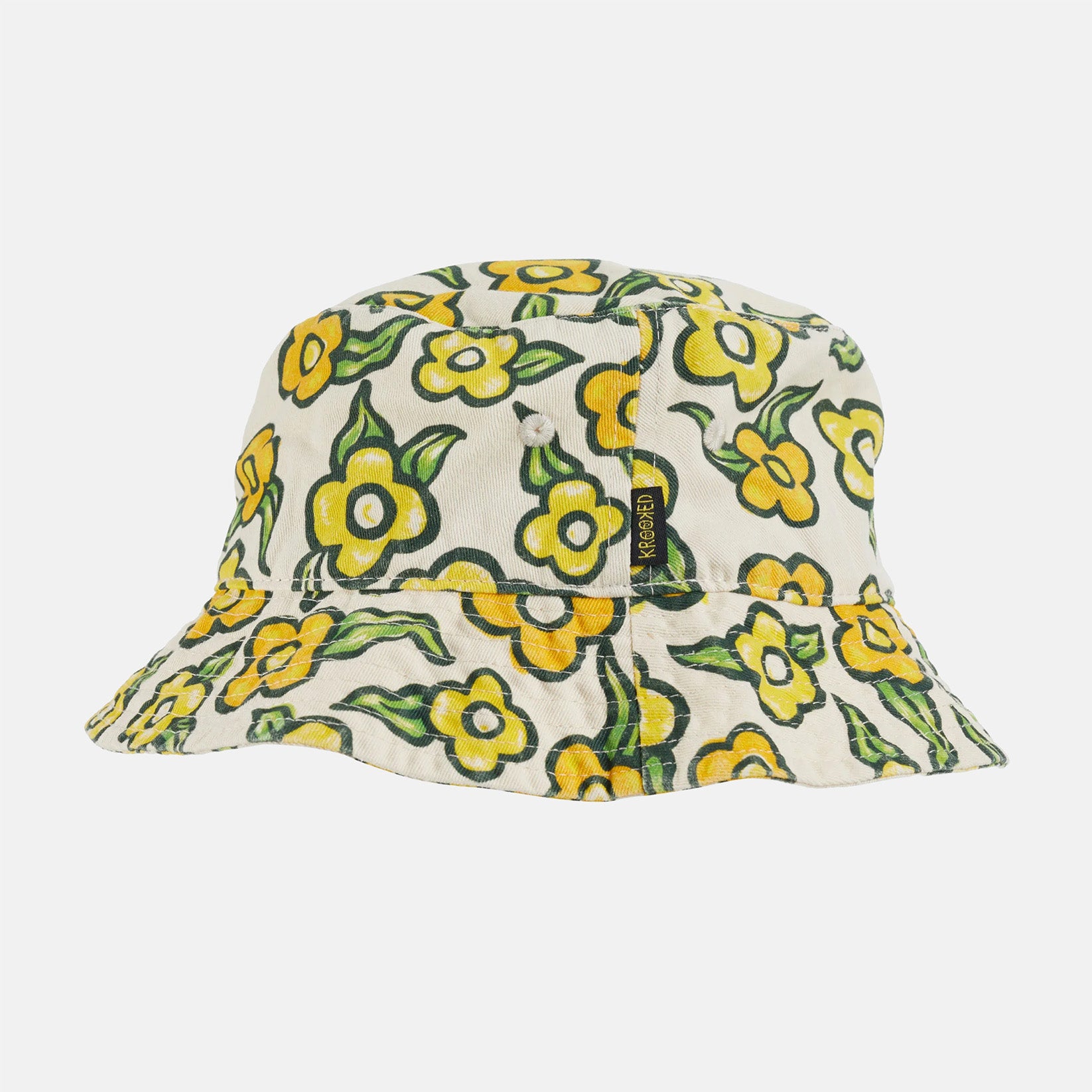 Krooked Flowers Bucket Hat - Natural Beige Bild 1