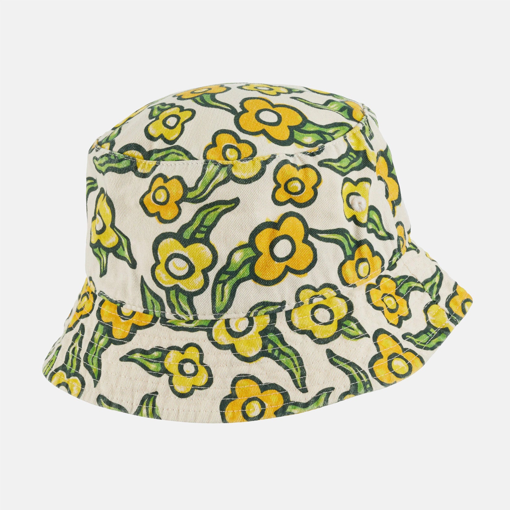 Krooked Flowers Bucket Hat - Natural Beige Bild 3