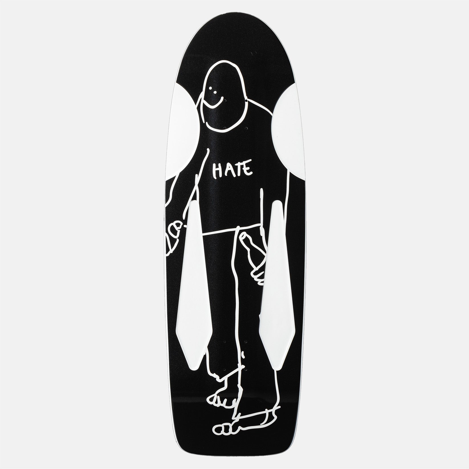Krooked SSD25 Beamer Hate 10.75 Deck - Black Schwarz Bild 1
