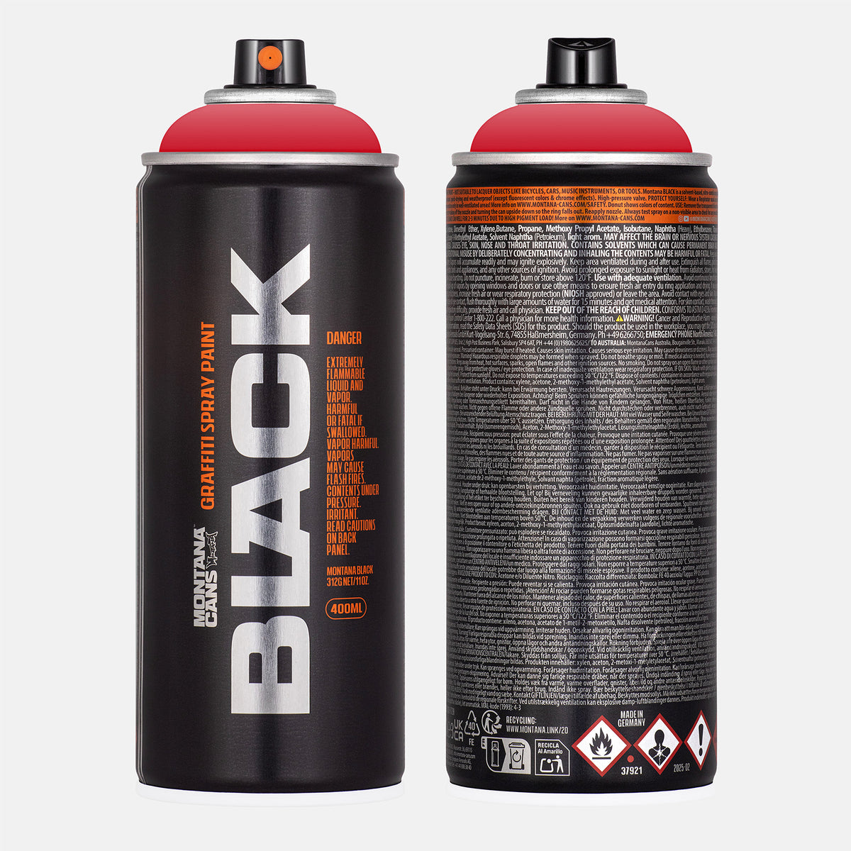 Montana BLK 400ml Spraydose FireRose Bild 1