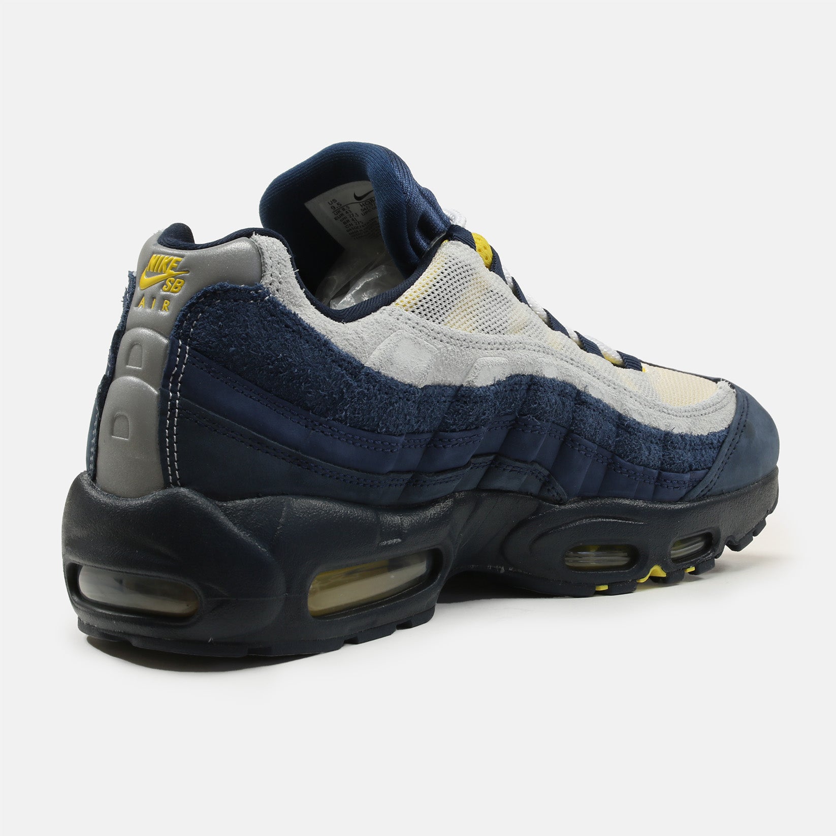 Nike SB Air Max 95 Sneaker - Obsidian / Speed Yellow Blau Bild 3
