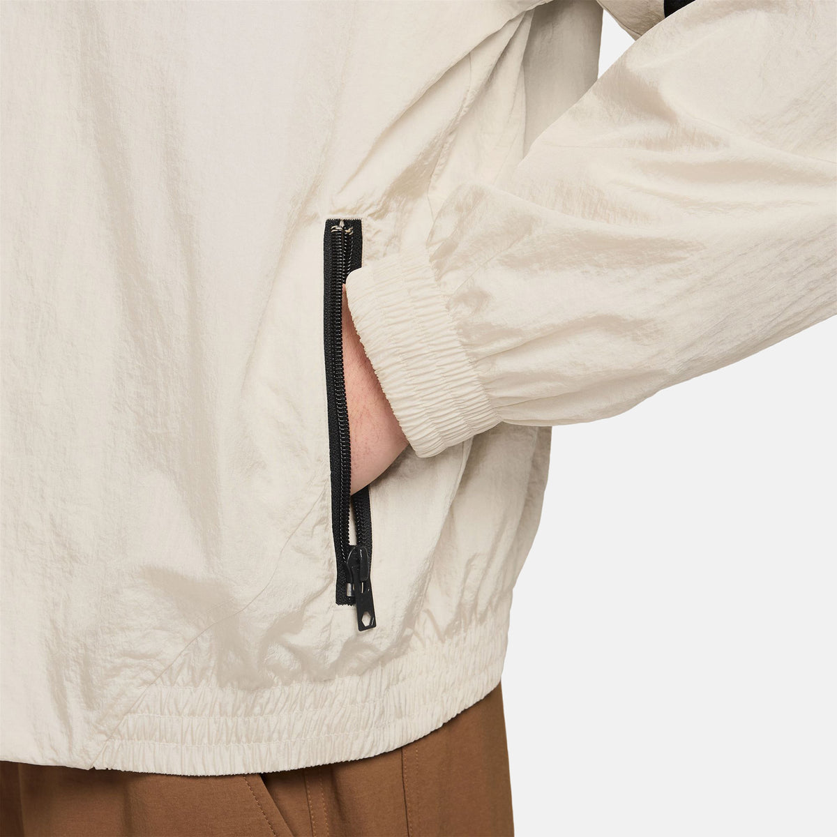 Nike SB Essentials Trikot Jacket - Orewood Brown / Black Weiß Bild 3