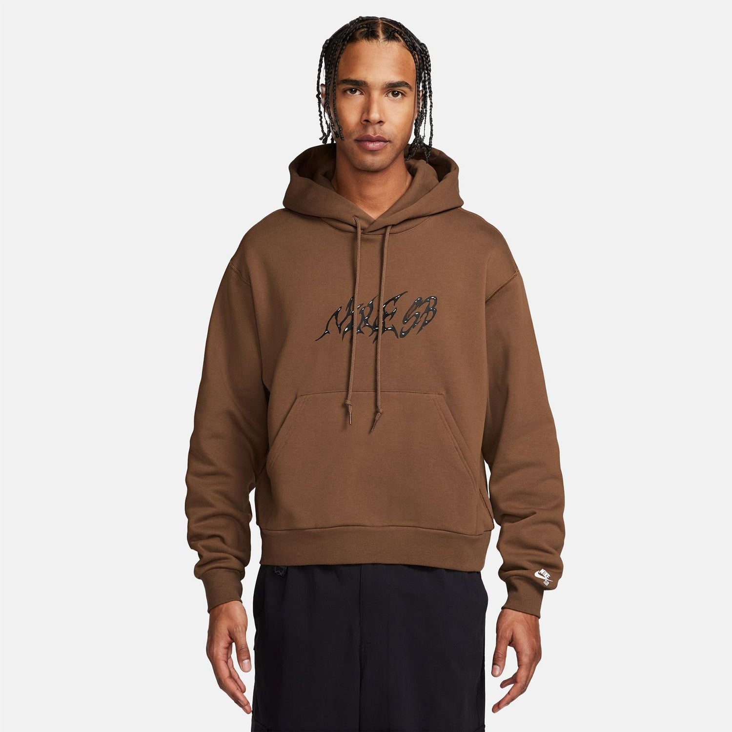 Nike SB Fleece Stallion Hoodie - Light British Tan / White Braun Bild 2