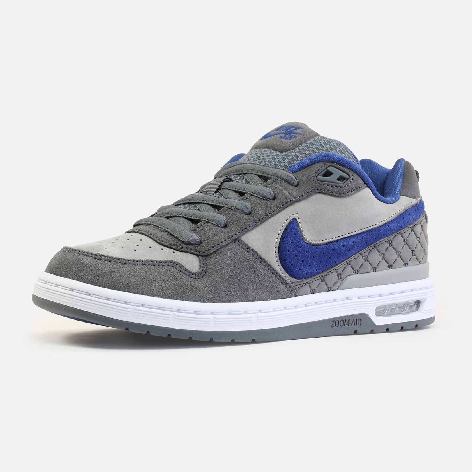 Nike SB Paul Rodriguez Zoom Air LOG DG - Flint Grey / Royal Blue Grau Bild 2