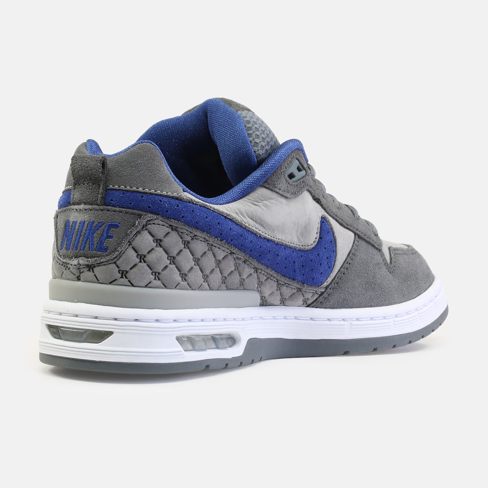 Nike SB Paul Rodriguez Zoom Air LOG DG - Flint Grey / Royal Blue Grau Bild 3