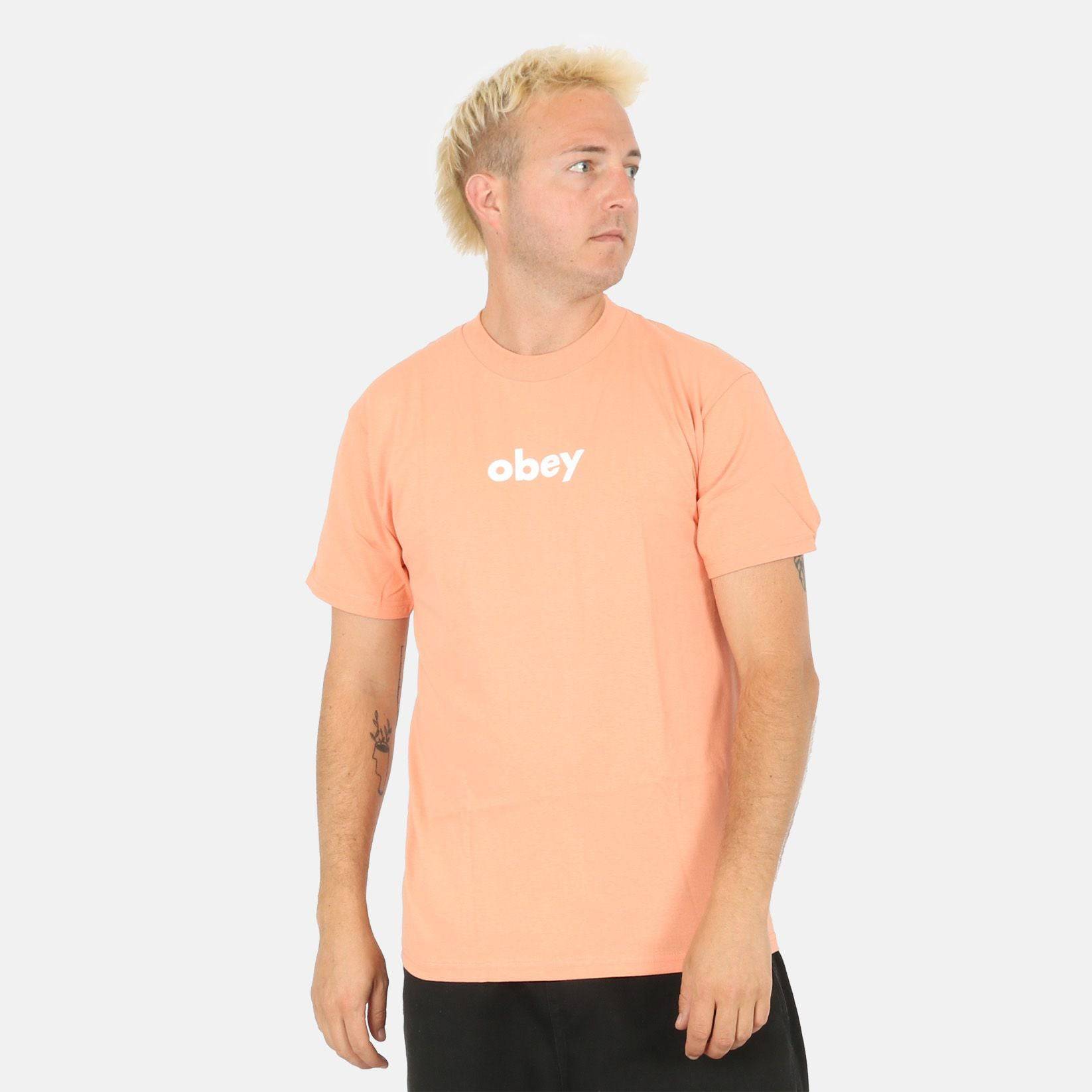 Obey Lower Case 2 T-Shirt - Citrus Gelb Bild 1