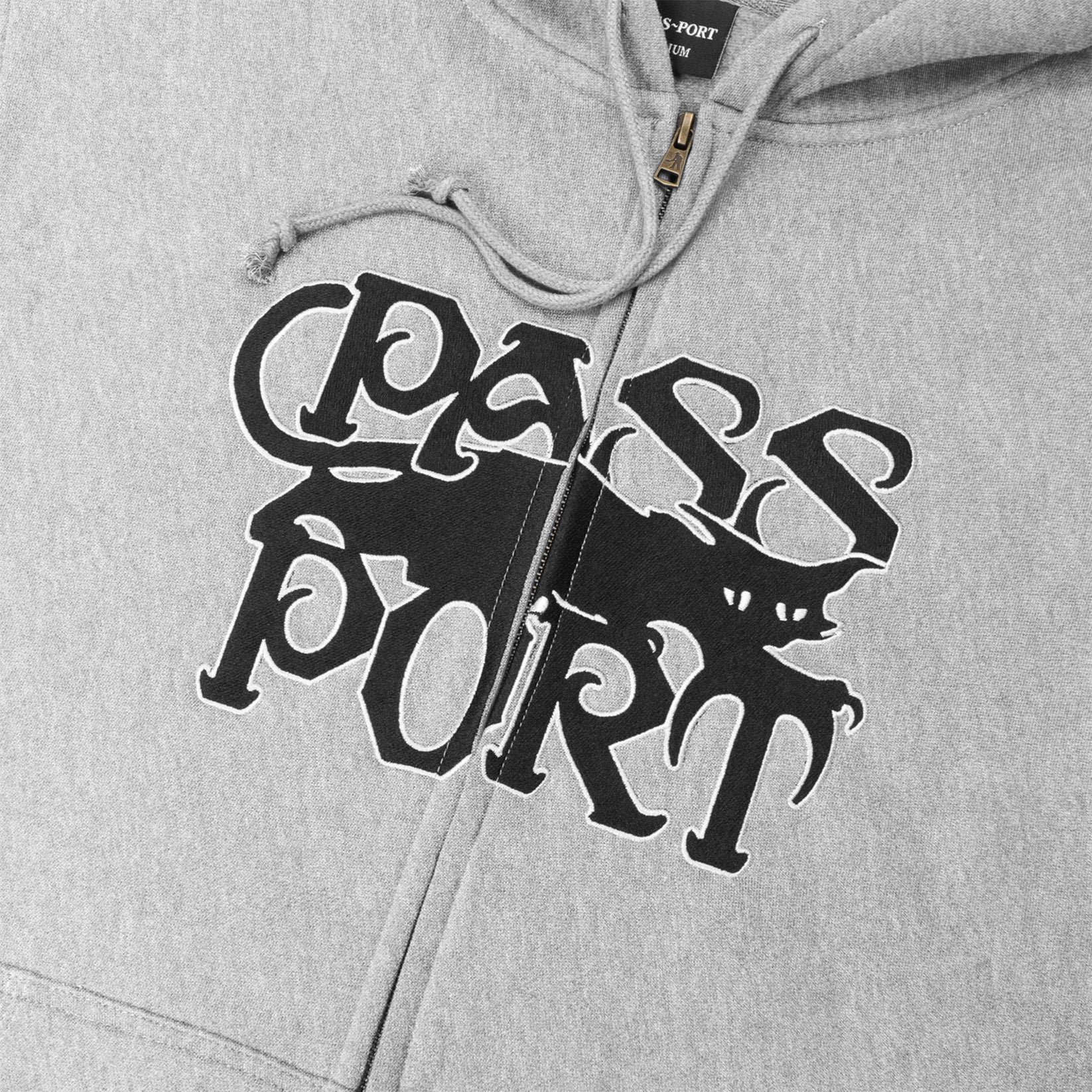 Pass~Port Slinkin Zip-Hoodie - Ash Grau Bild 2