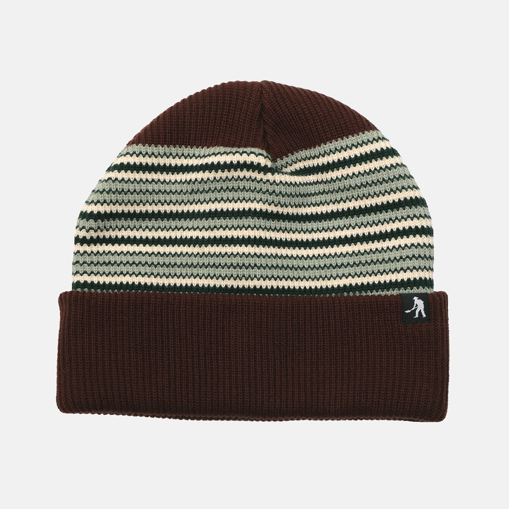 Pass~Port Striped Organic Knit Beanie - Black Schwarz Bild 1