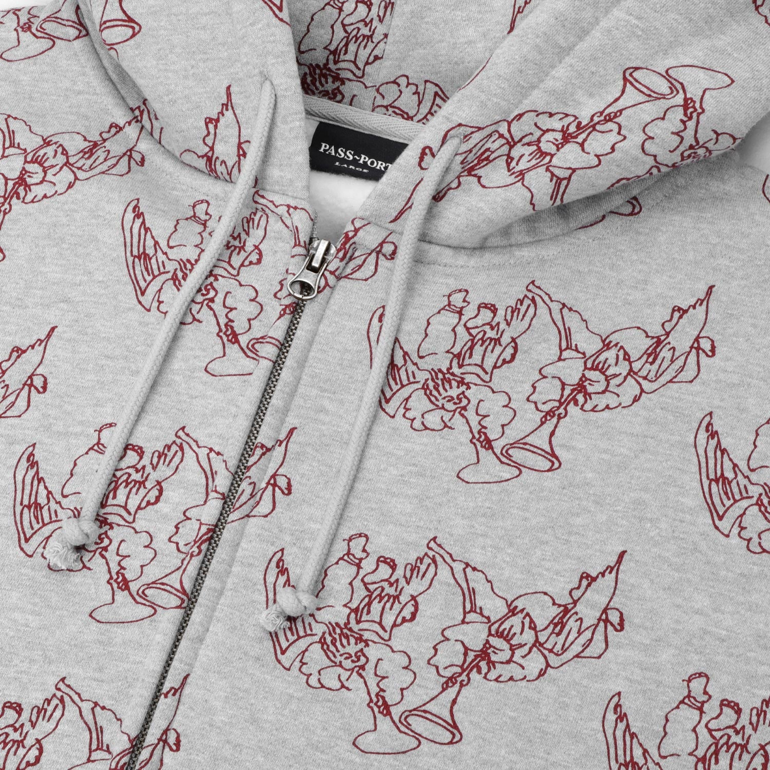 Pass~Port Trumpet Zip Hoodie - Ash Grau Bild 3