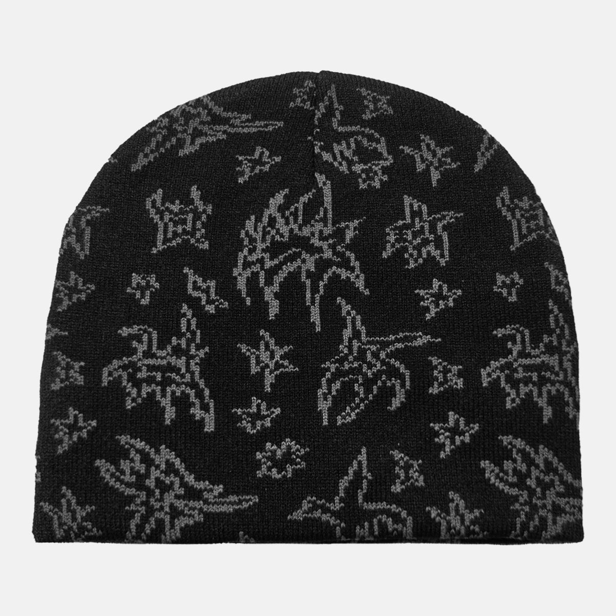 Poetic Collective Nocturnal Skull Beanie - Black – Produktansicht