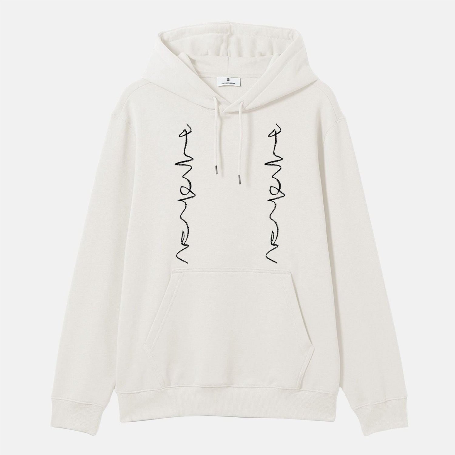 Poetic Collective Crayon Chain Hoodie - Ivory Weiß Bild 1