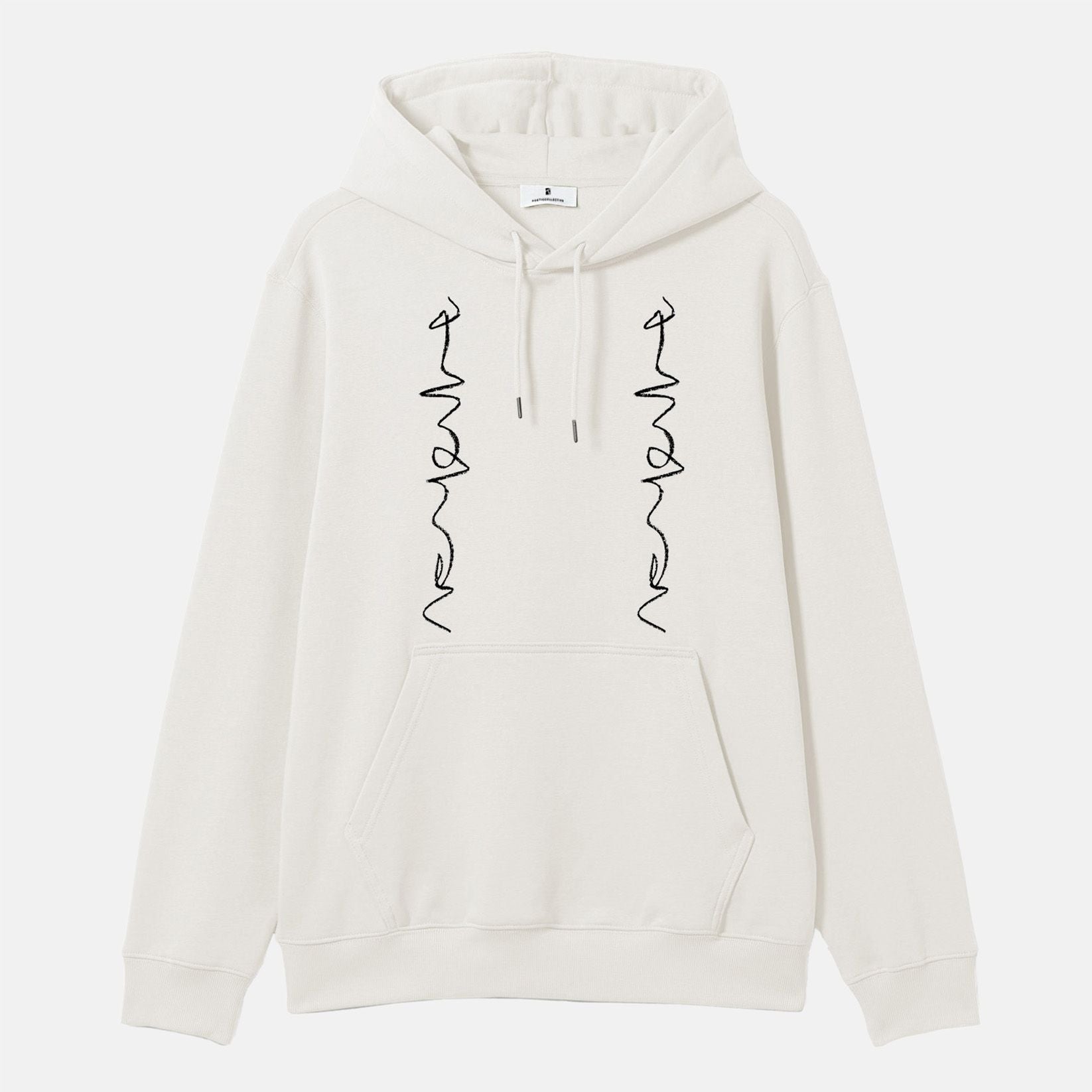 Poetic Collective Crayon Chain Hoodie - Ivory Weiß Bild 1