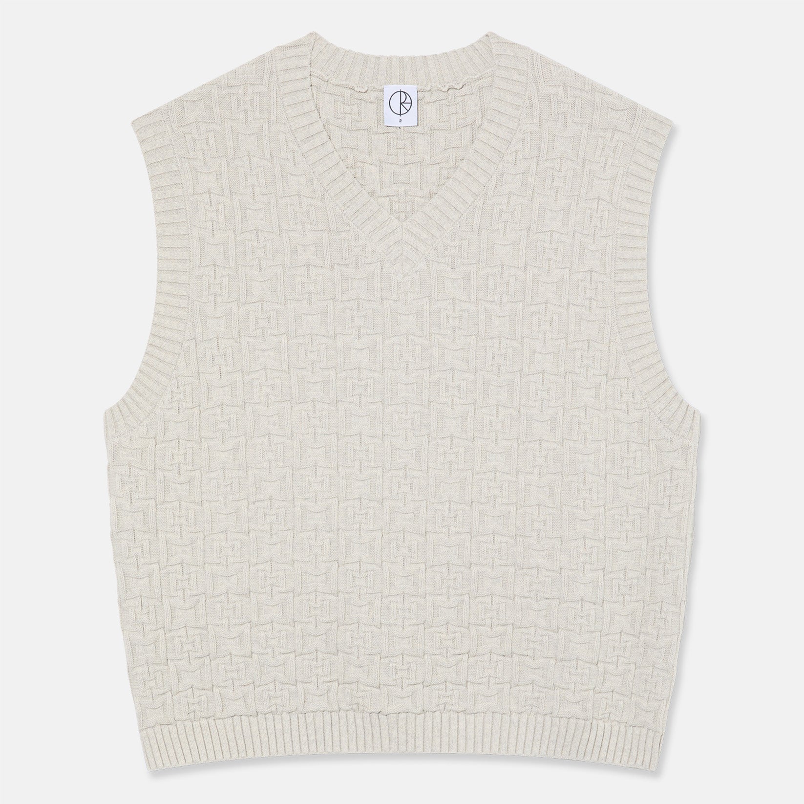 Polar Skate Co. Alex Knit Vest - Heather Beige Grey Beige Bild 1