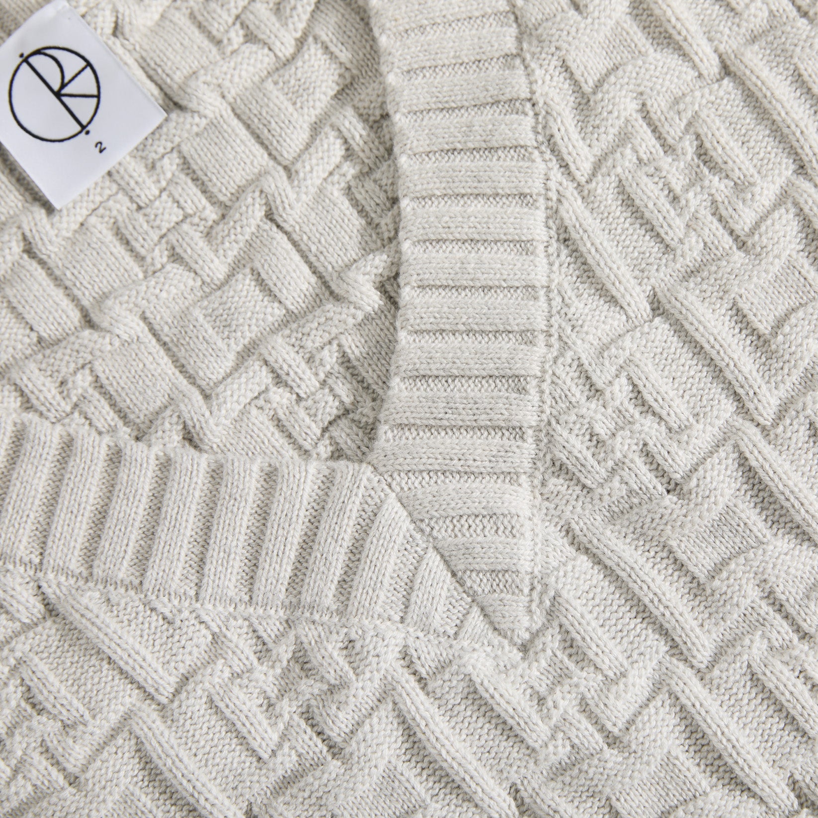 Polar Skate Co. Alex Knit Vest - Heather Beige Grey Beige Bild 3