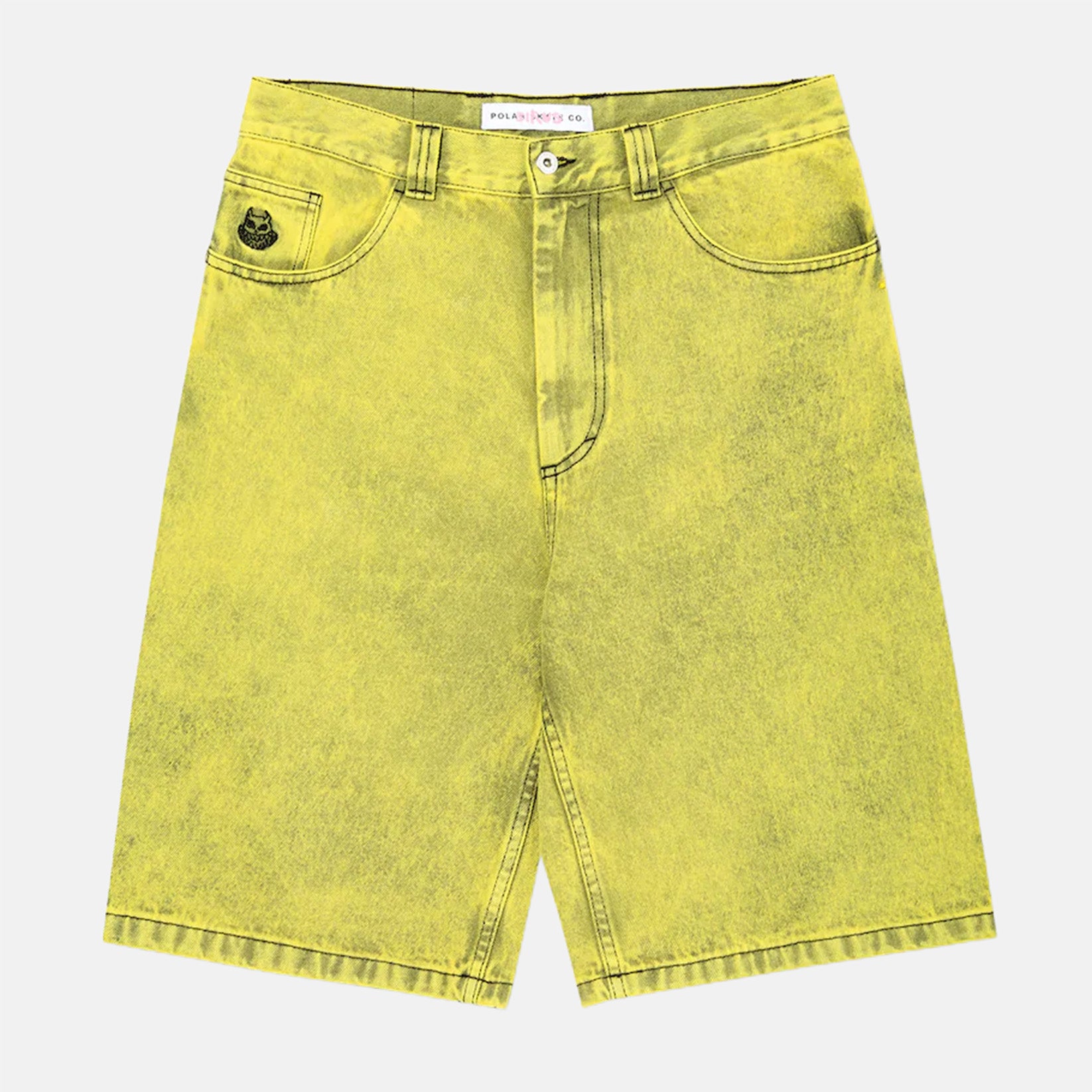 Polar Skate Co. Angel Boy Big Boy Short - Lemon Black Gelb Bild 2