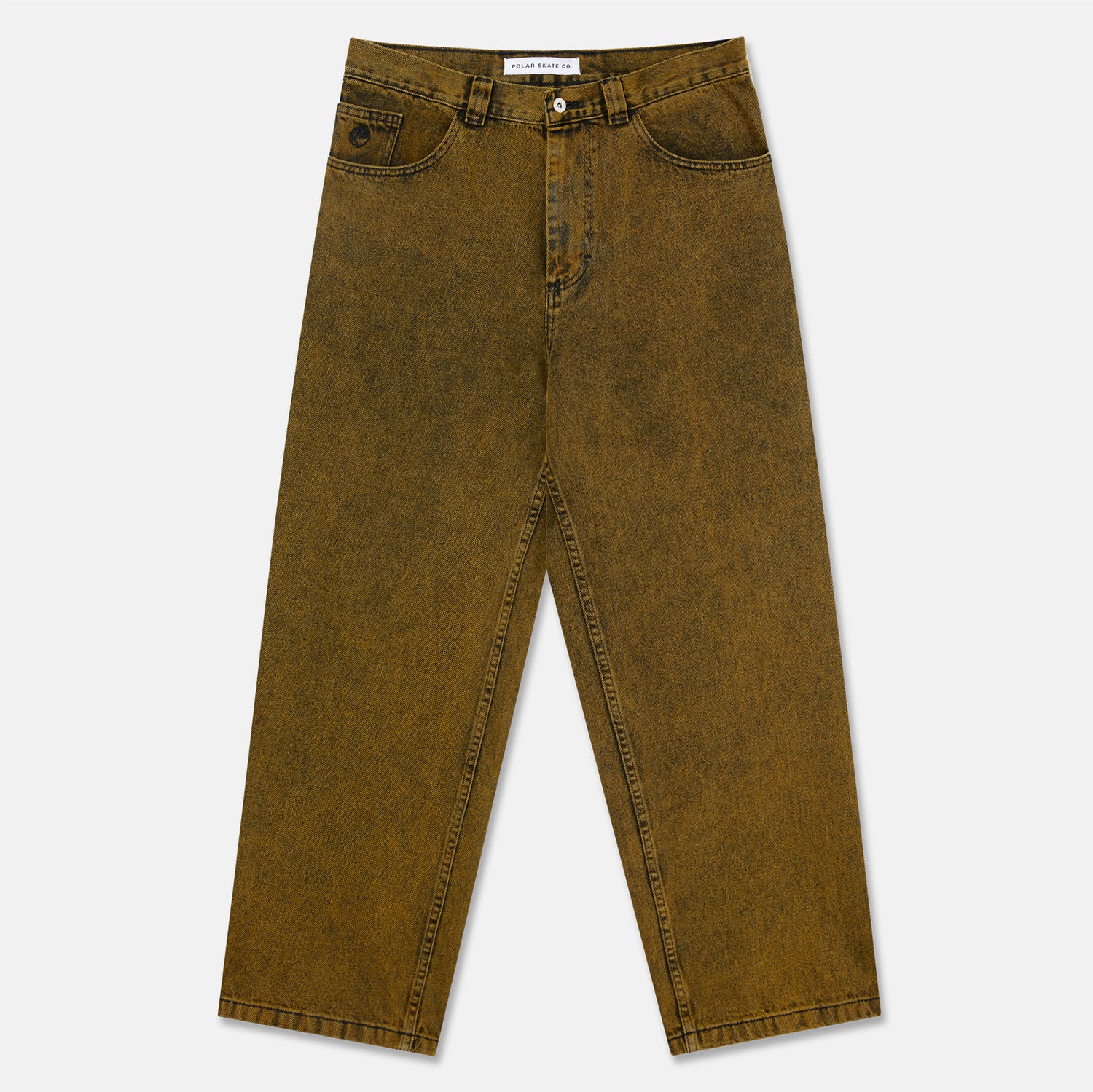 Polar Skate Co. Big Boy Baggy Pant - Yellow Black Schwarz Bild 1