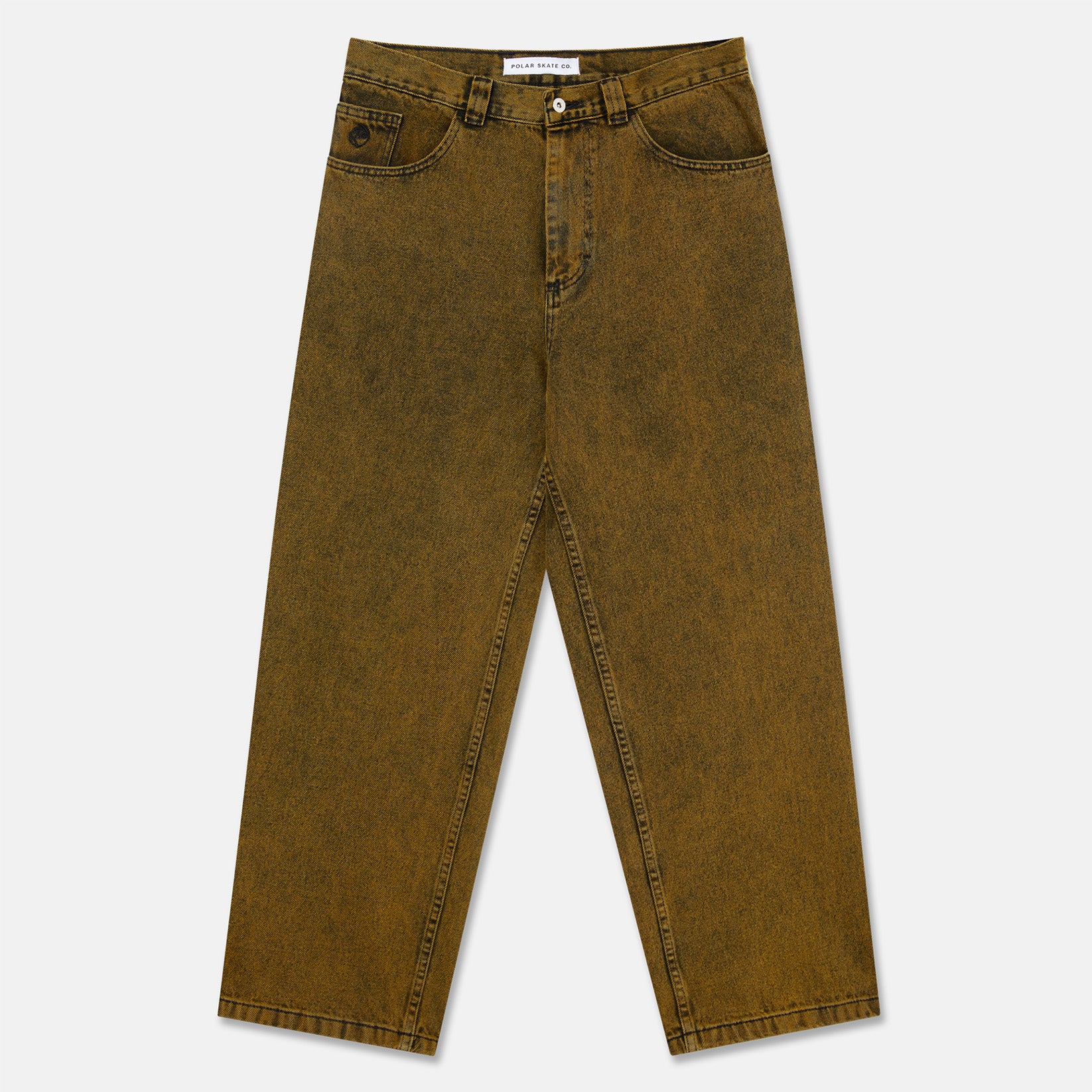 Polar Skate Co. Big Boy Baggy Pant - Yellow Black Schwarz Bild 1