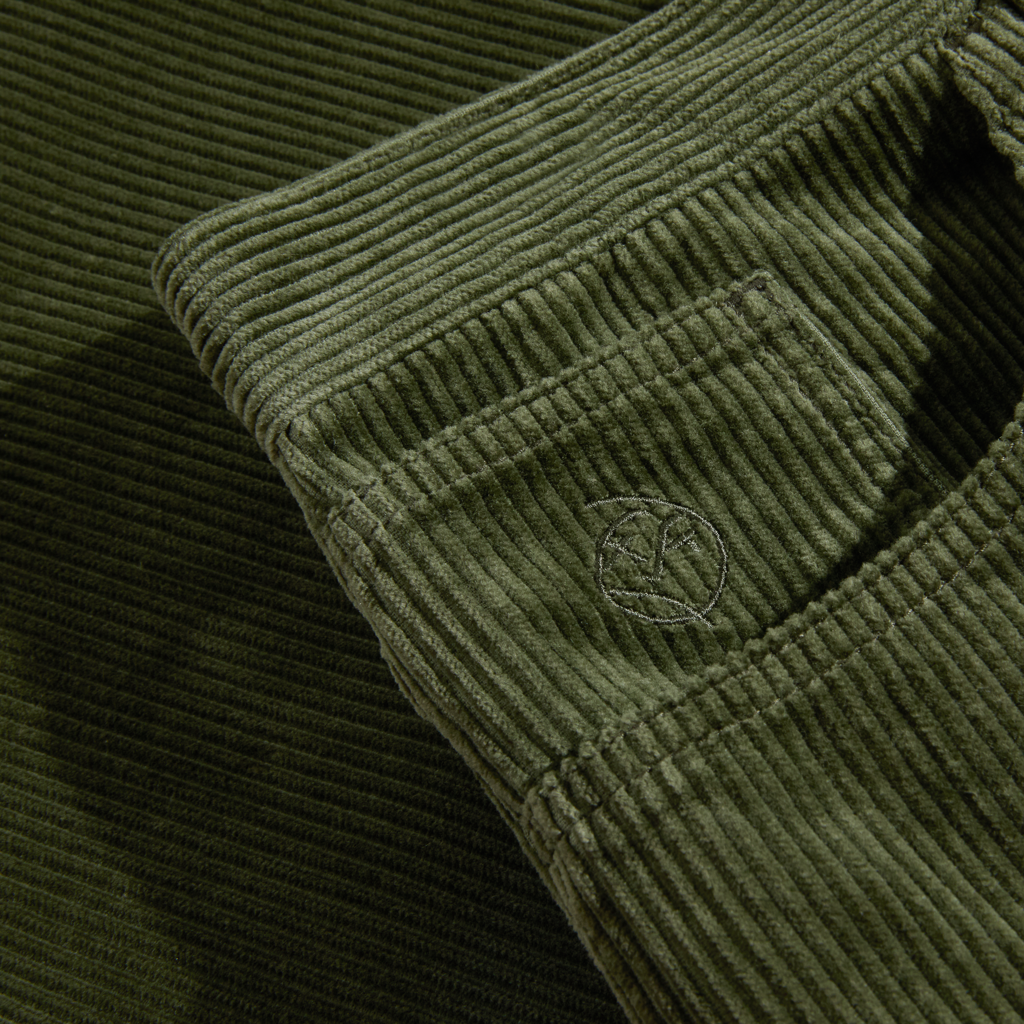 Polar Skate Co. Big Boy Cord Pant - Uniform Green Grün Bild 4