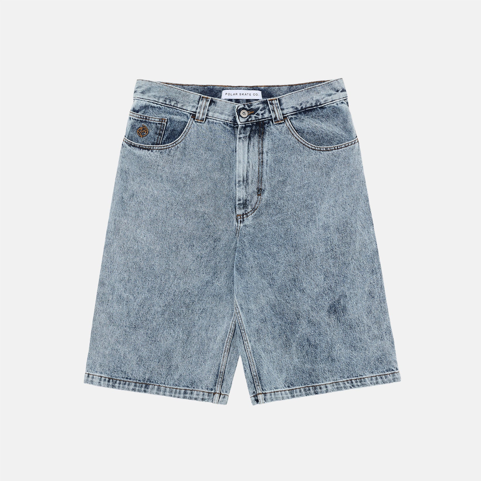 Polar Skate Co. Big Boy Shorts - Heavy Washed Blue Blau Bild 2