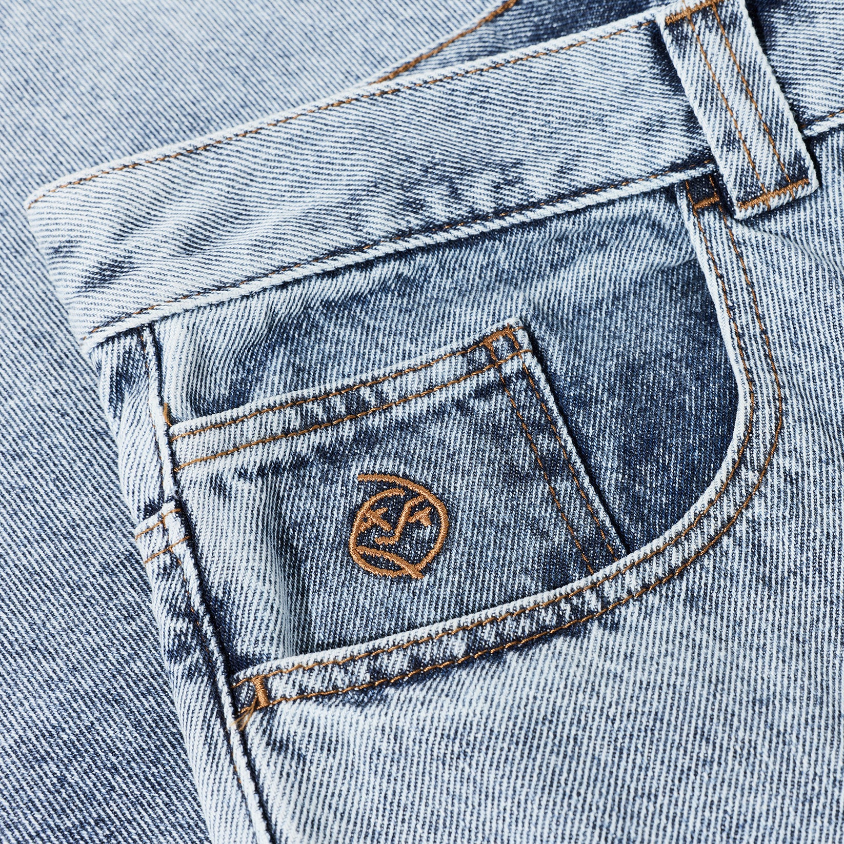 Polar Skate Co. Big Boy Shorts - Heavy Washed Blue Blau Bild 3