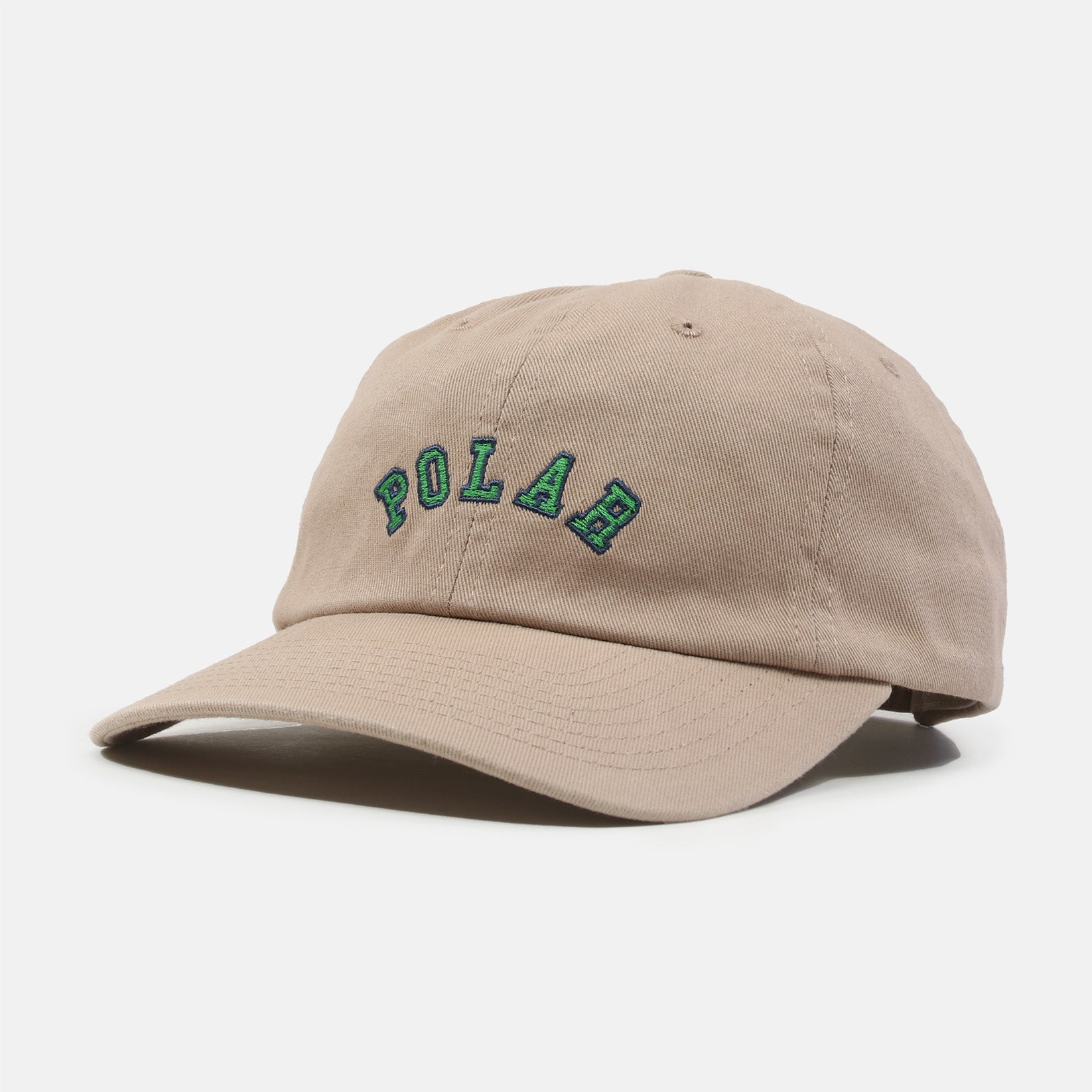 Polar Skate Co. College Logo Cap - Ecru Weiß Bild 1