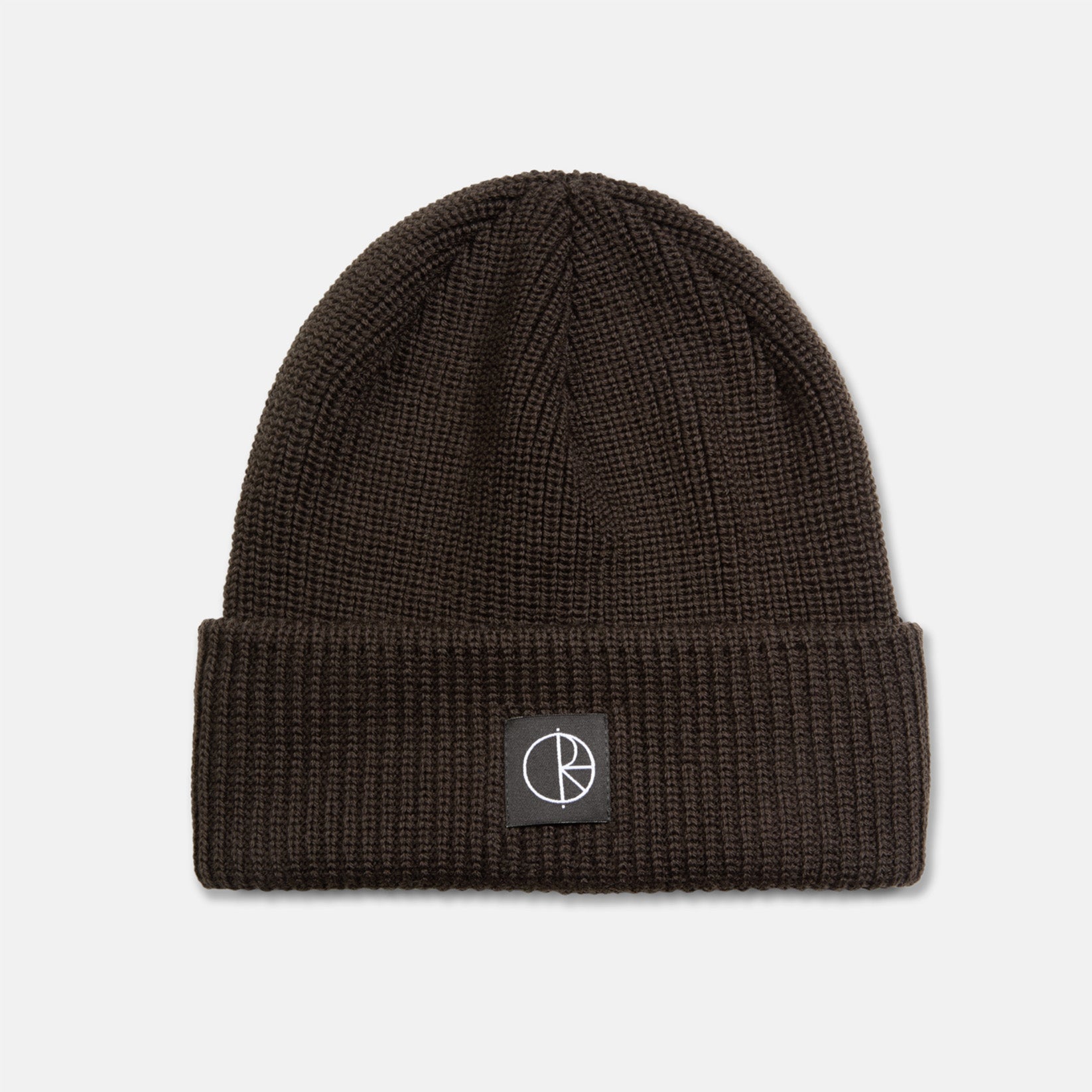Polar Skate Co. Double Fold Merino Beanie - Brown Braun Bild 1