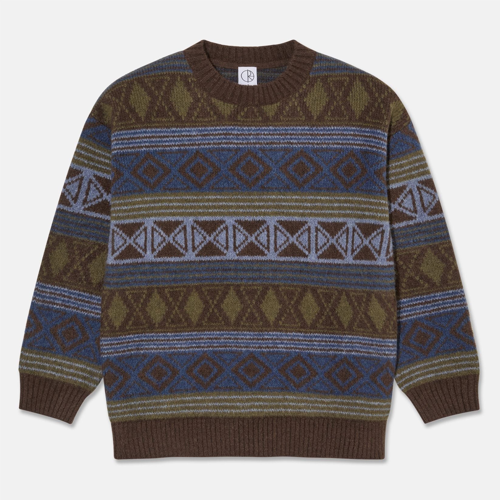 Polar Skate Co. George Sweater - Blue Green Blue Bild 1