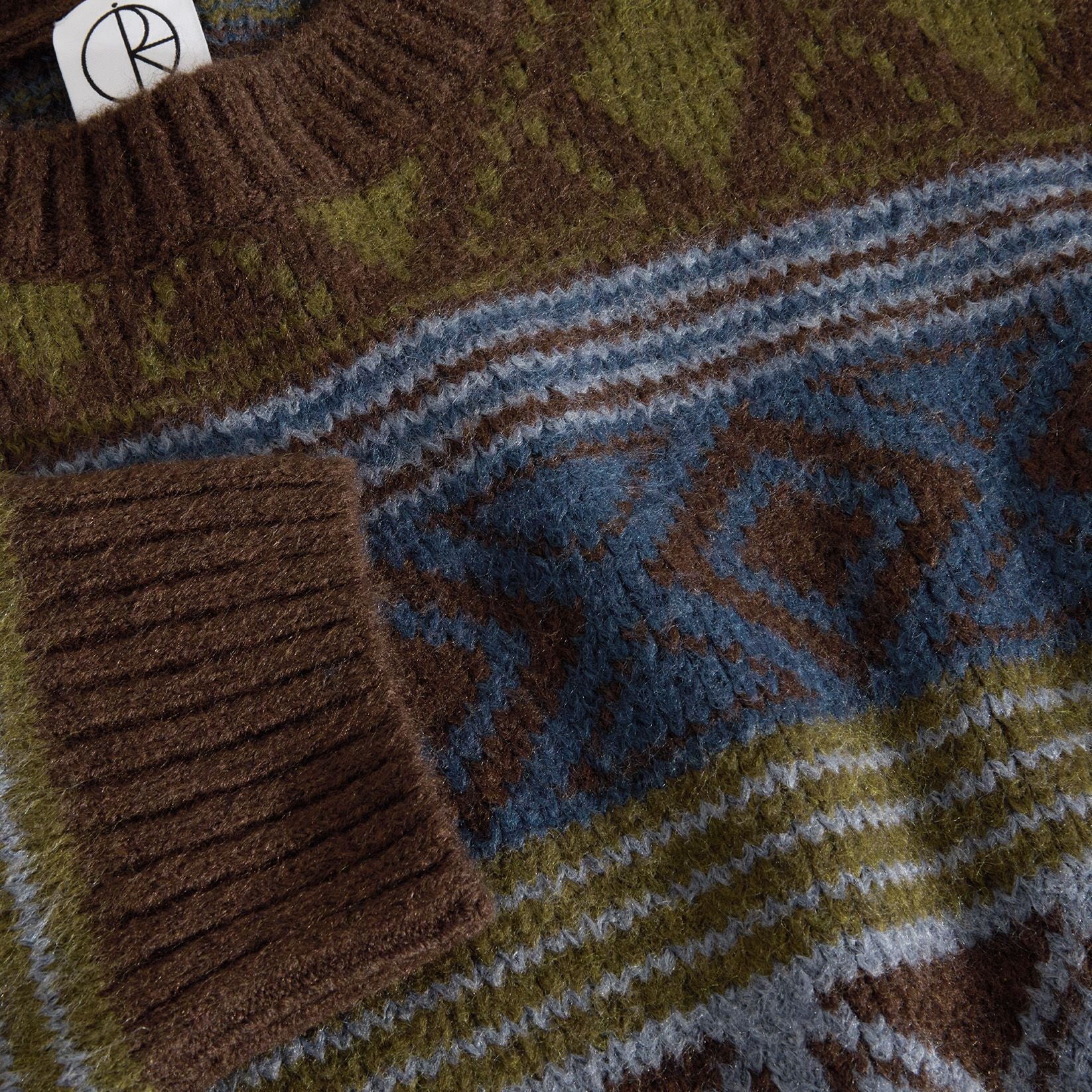 Polar Skate Co. George Sweater - Blue Green Blue Bild 3