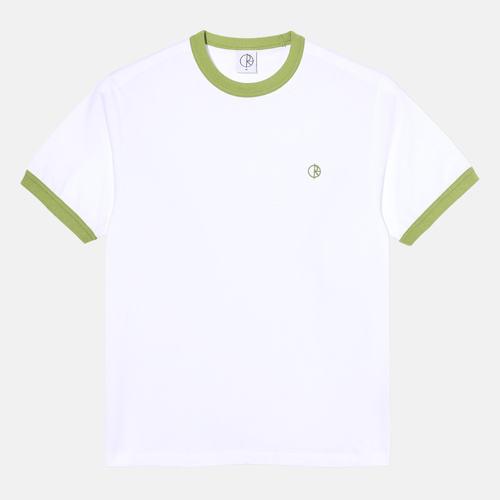 Polar Skate Co. Ringer T-Shirt - White / Peridot Weiß Bild 1
