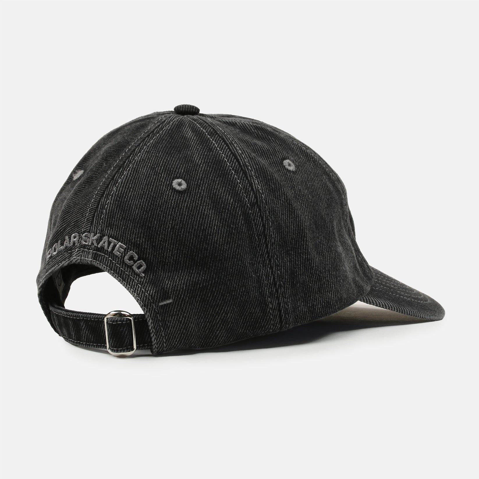 Polar Skate Co. Sai Denim Cap - Silver Black Schwarz Bild 3