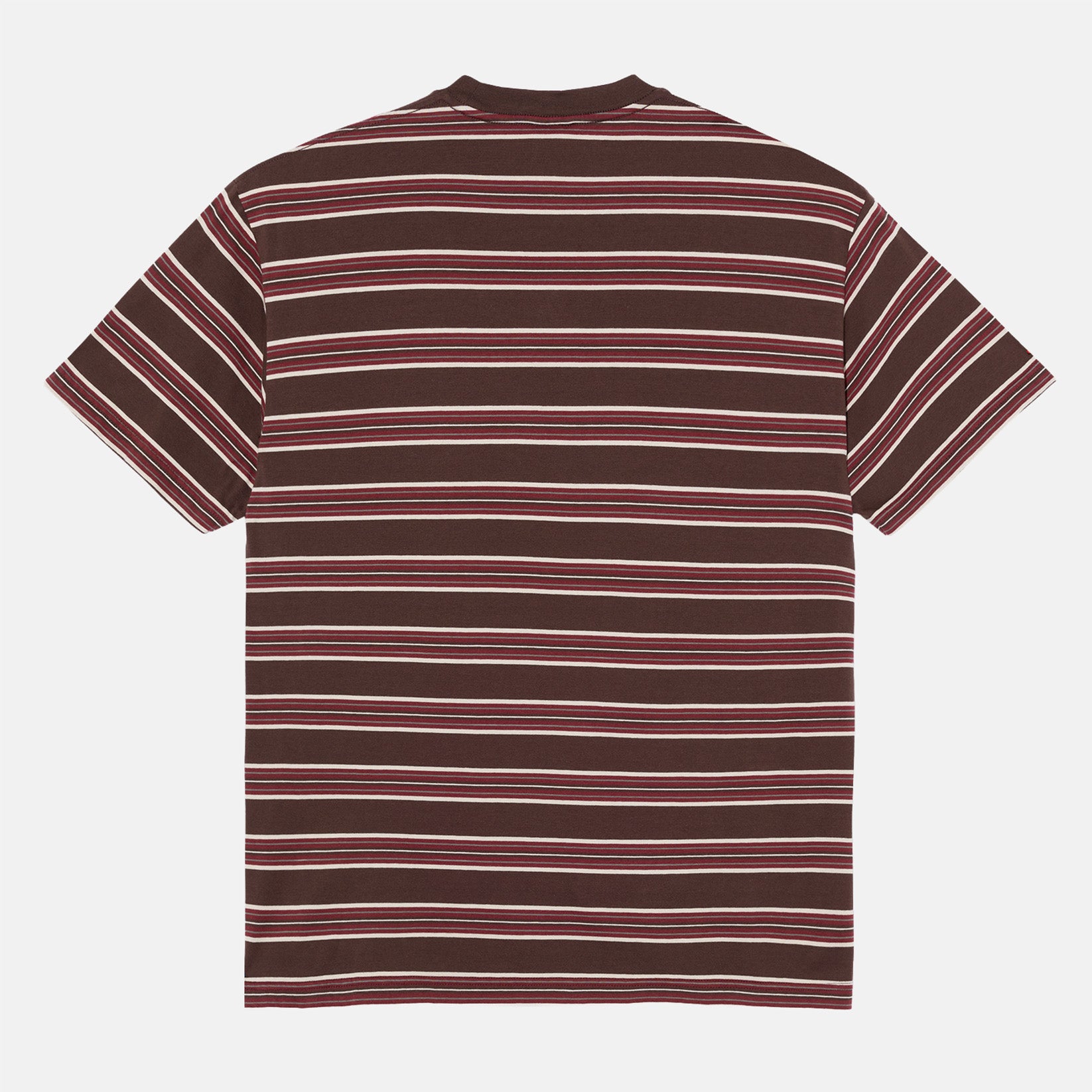 Polar Skate Co. Stripe T-Shirt - Brown / Red Braun Bild 2